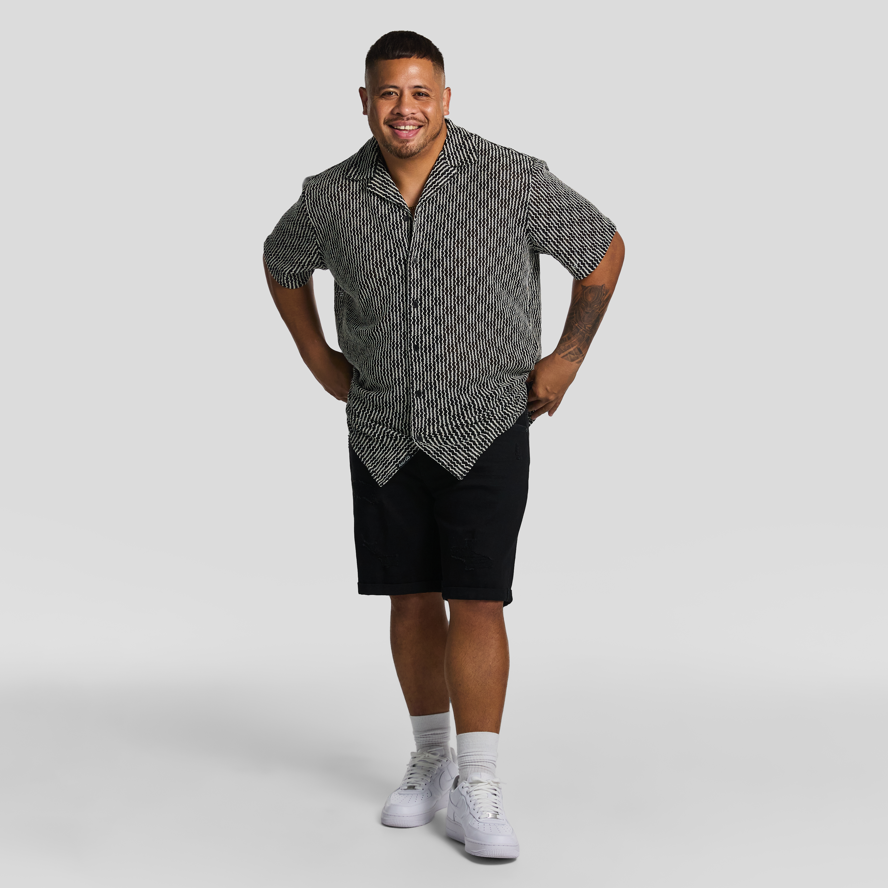 Black Bayswater Stripe Shirt