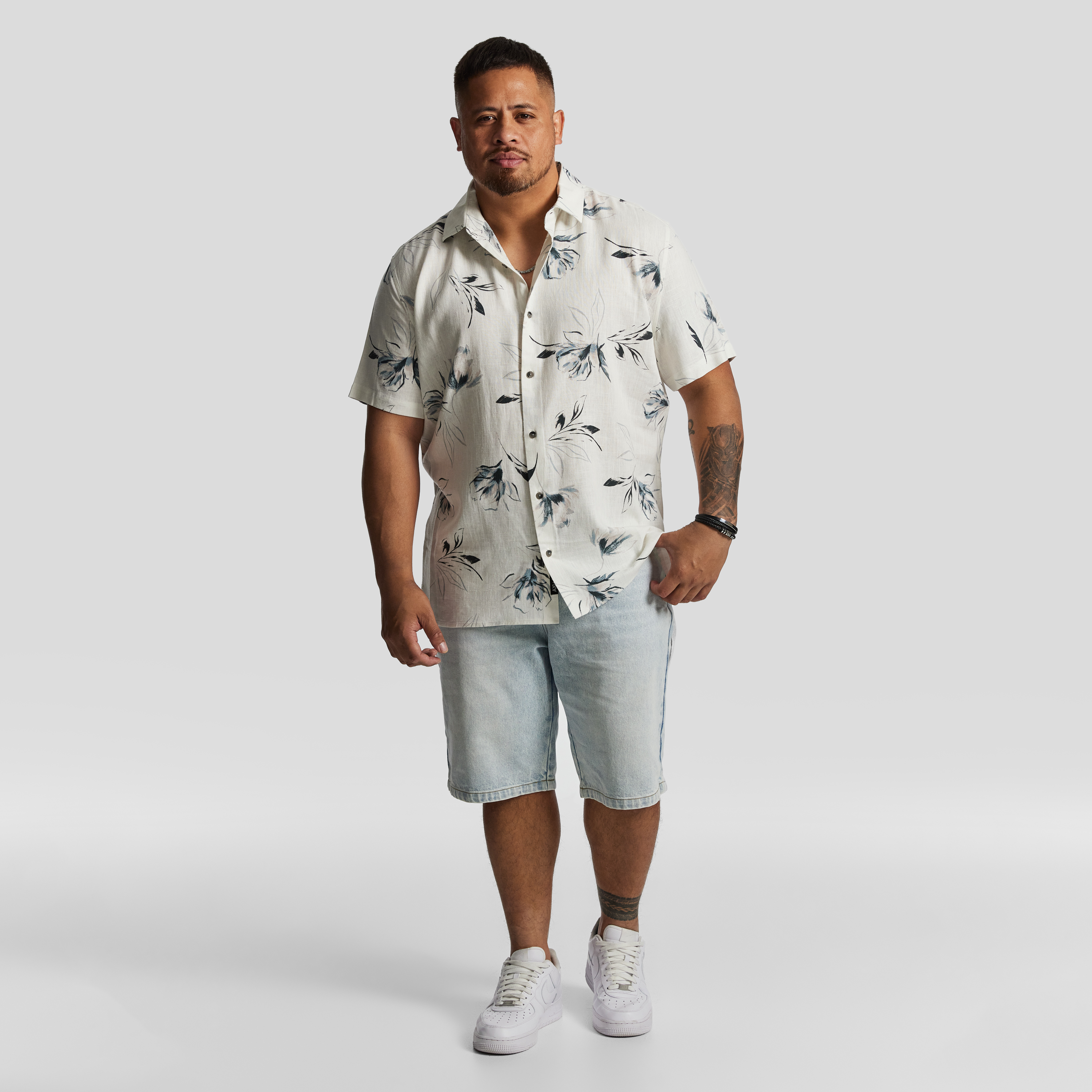 White Westbury Print Shirt