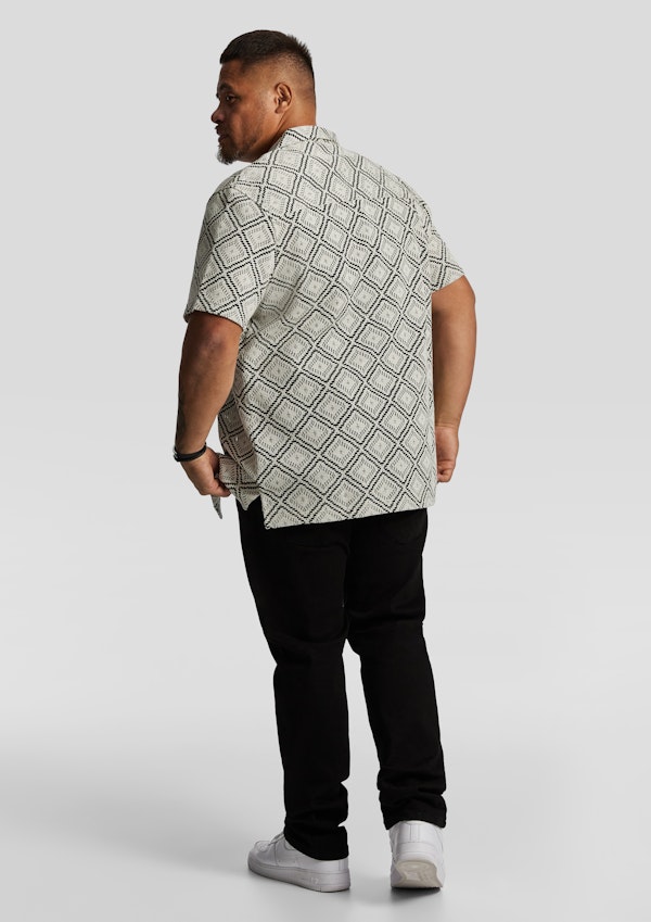 White Belmore Lace Short Sleeve Shirt