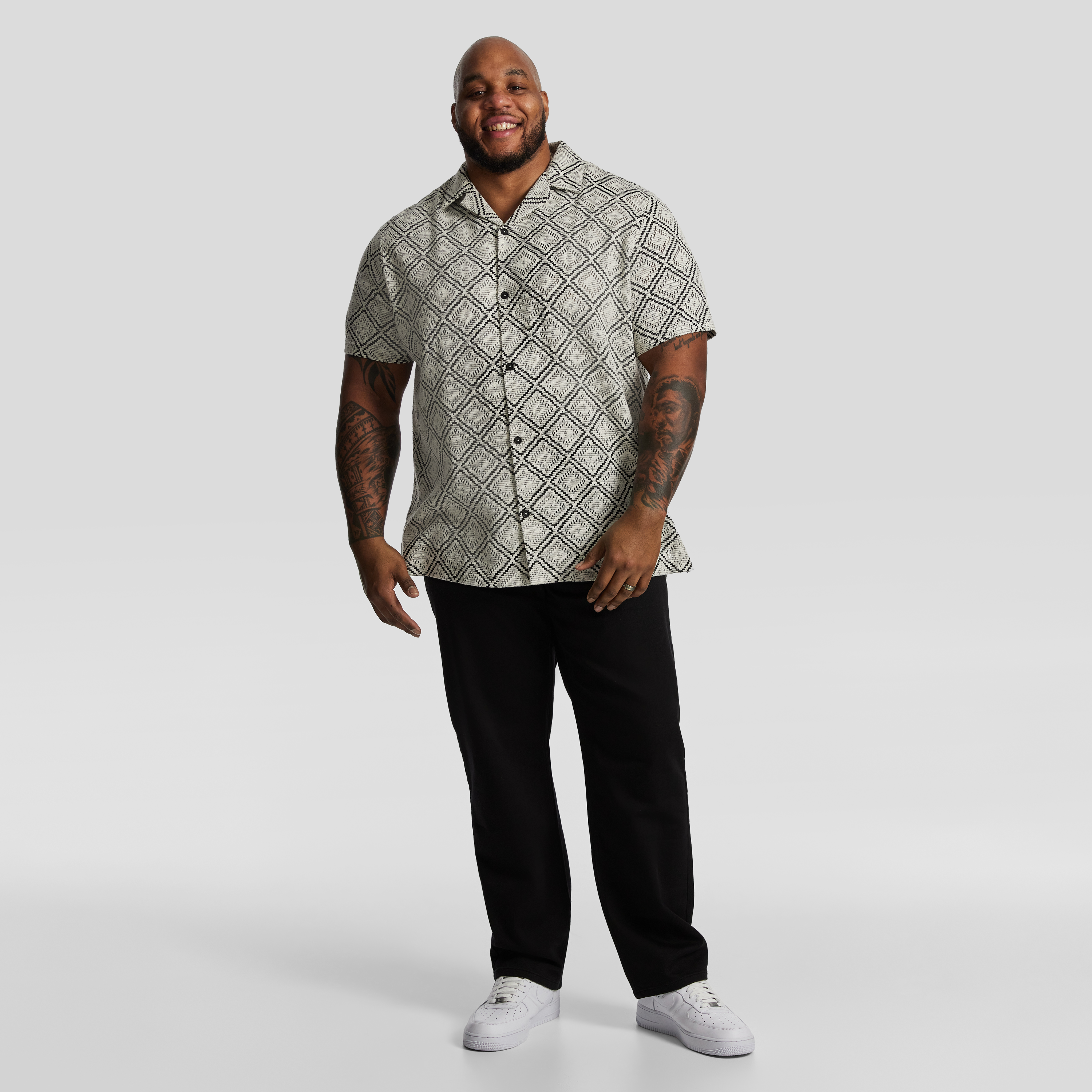 White Belmore Lace Short Sleeve Shirt