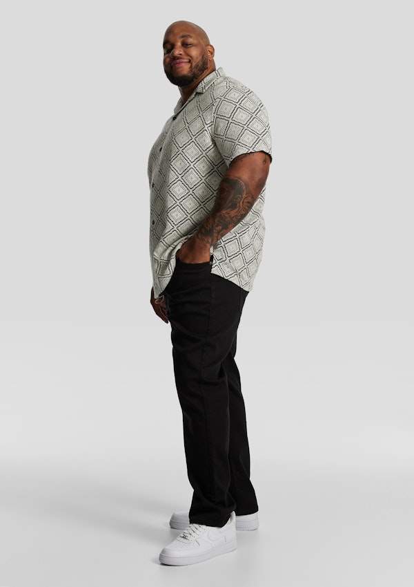 White Belmore Lace Short Sleeve Shirt