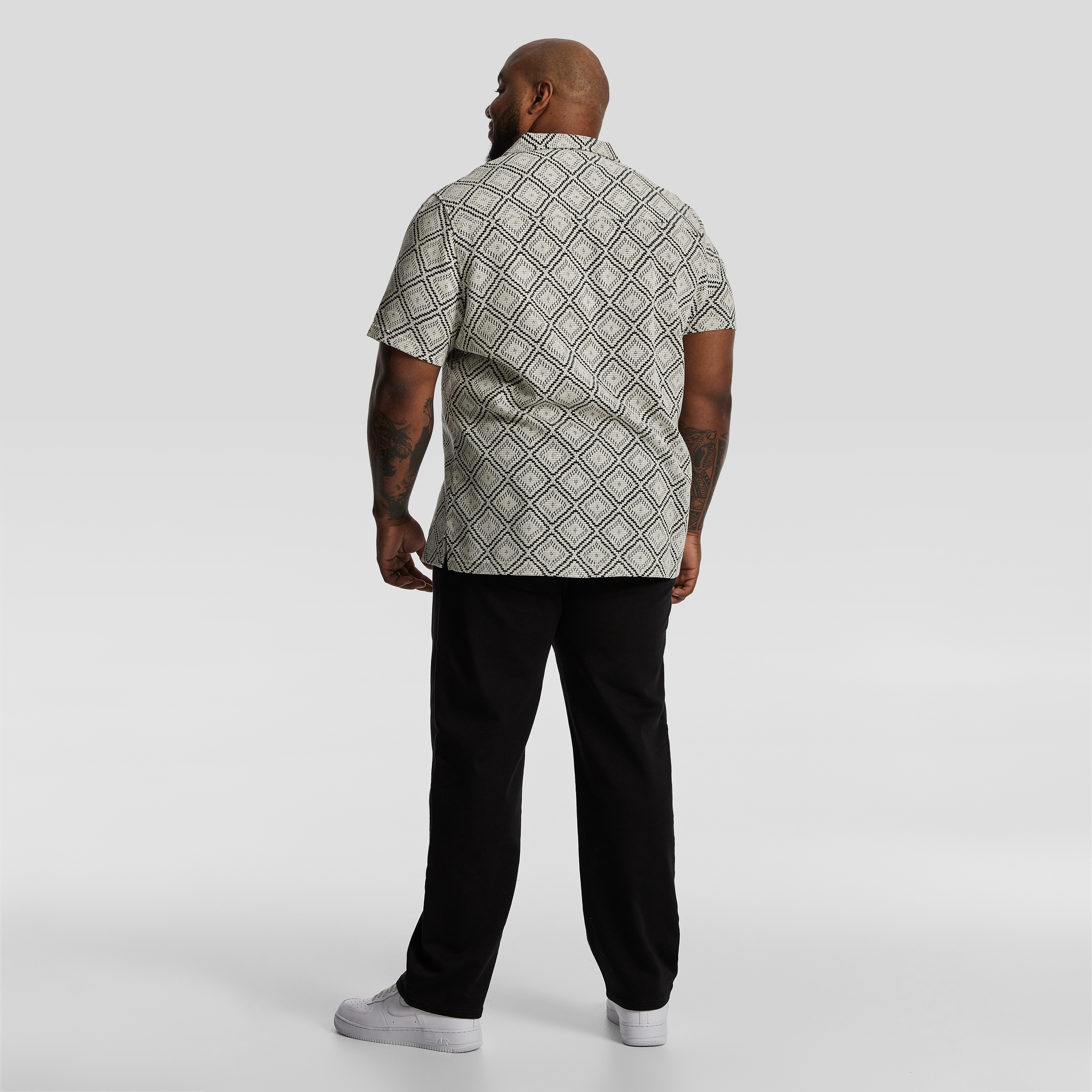 White Belmore Lace Short Sleeve Shirt