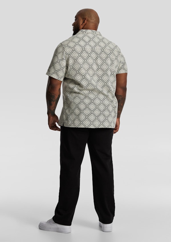 White Belmore Lace Short Sleeve Shirt