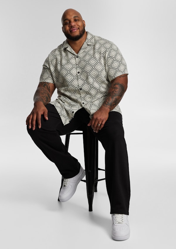 White Belmore Lace Short Sleeve Shirt