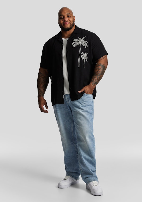 Black Palm Relaxed Short Sleeve Shirt