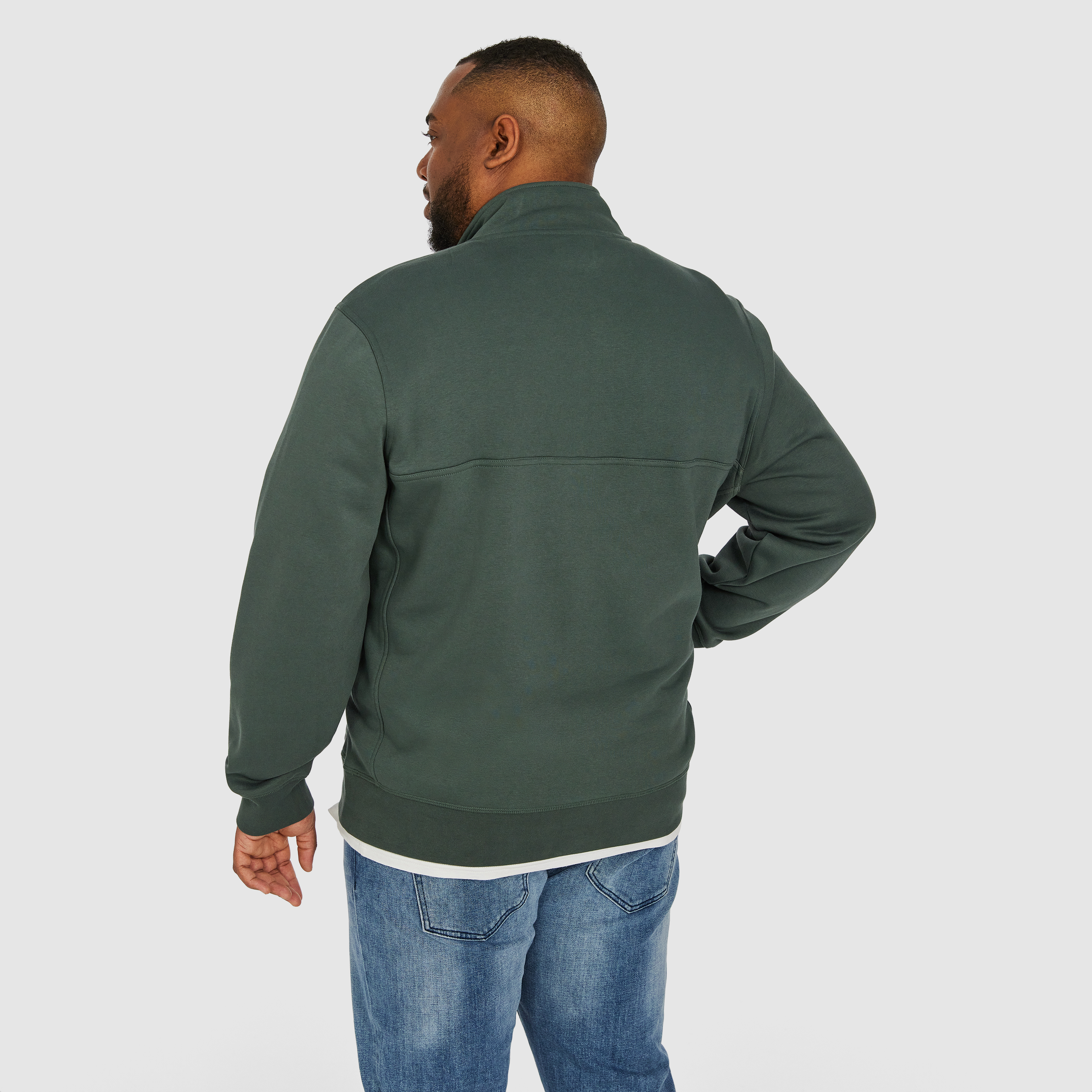 Green Aspect Quarter Zip Sweat