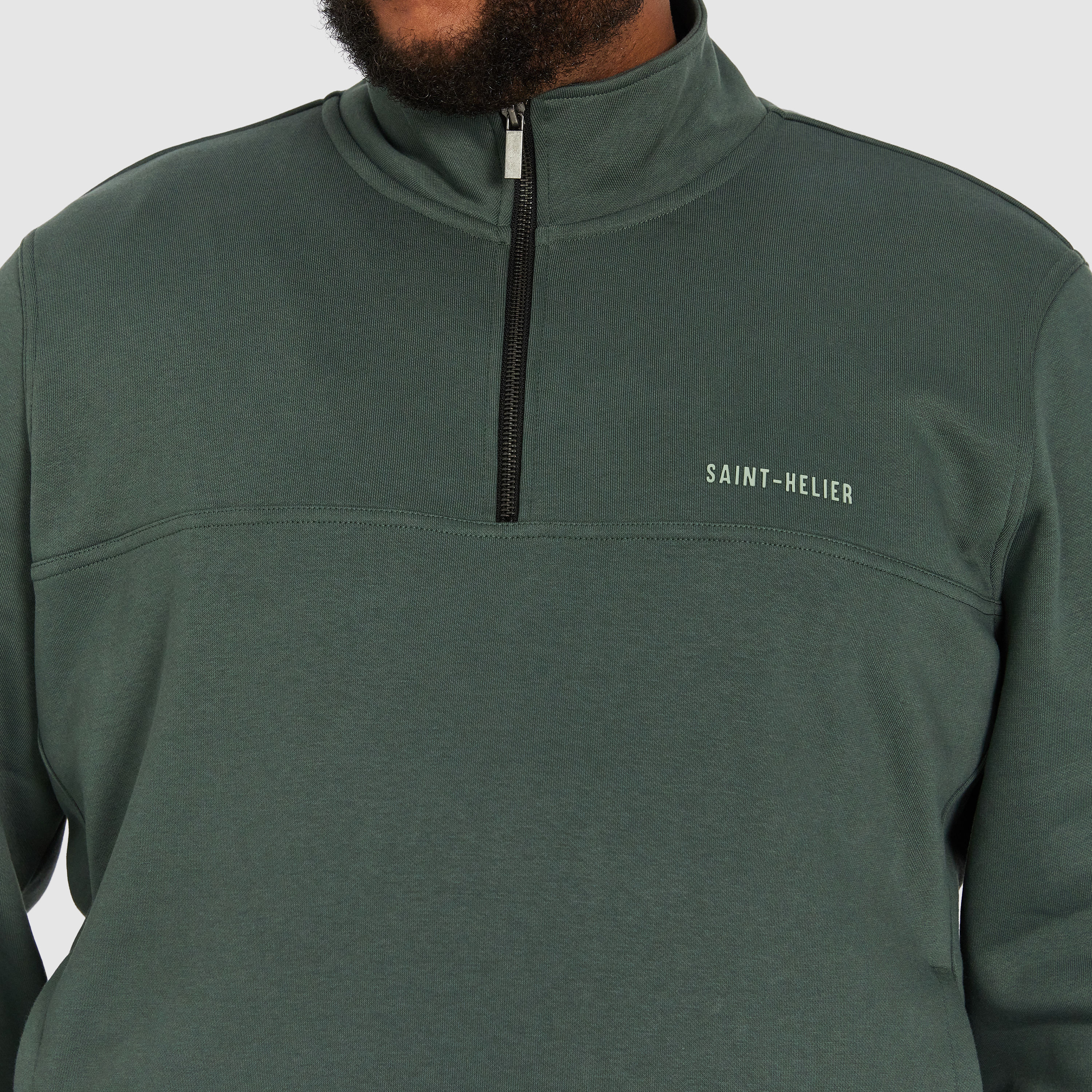 Green Aspect Quarter Zip Sweat