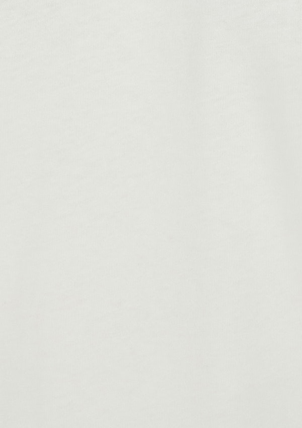 White Eli Long Sleeve Crew Neck Top