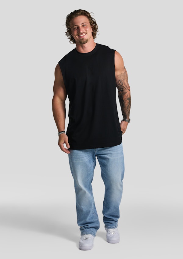 Black Sleeveless Tee