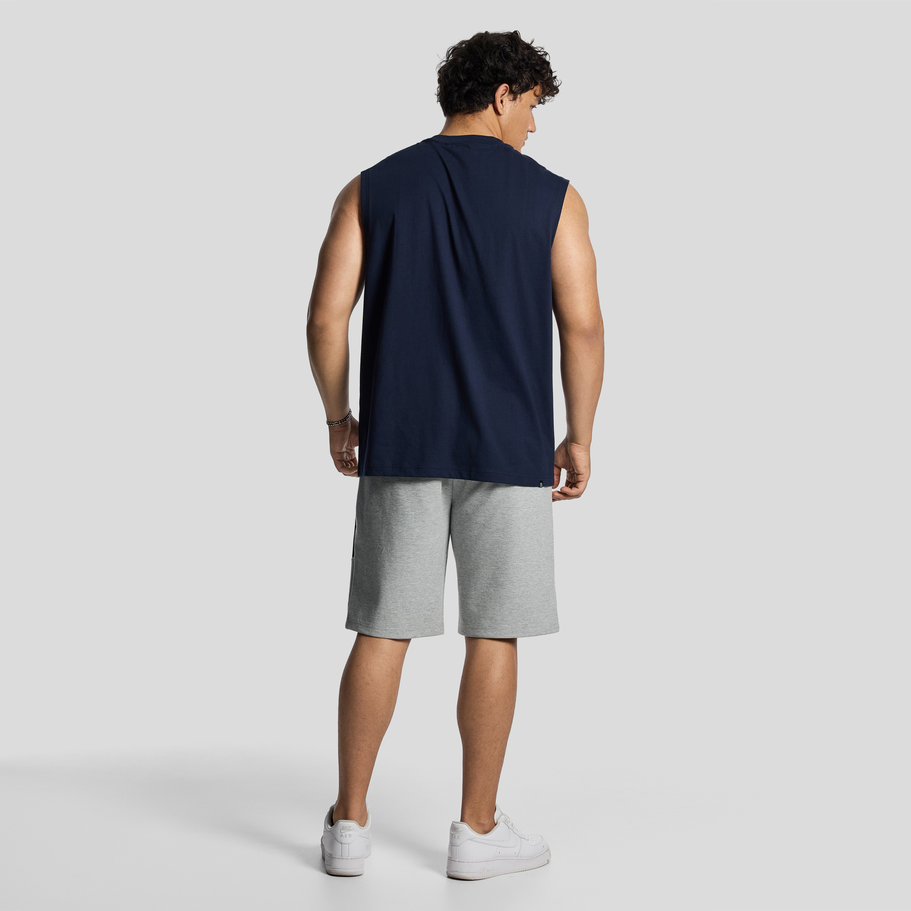 Navy Sleeveless Tee