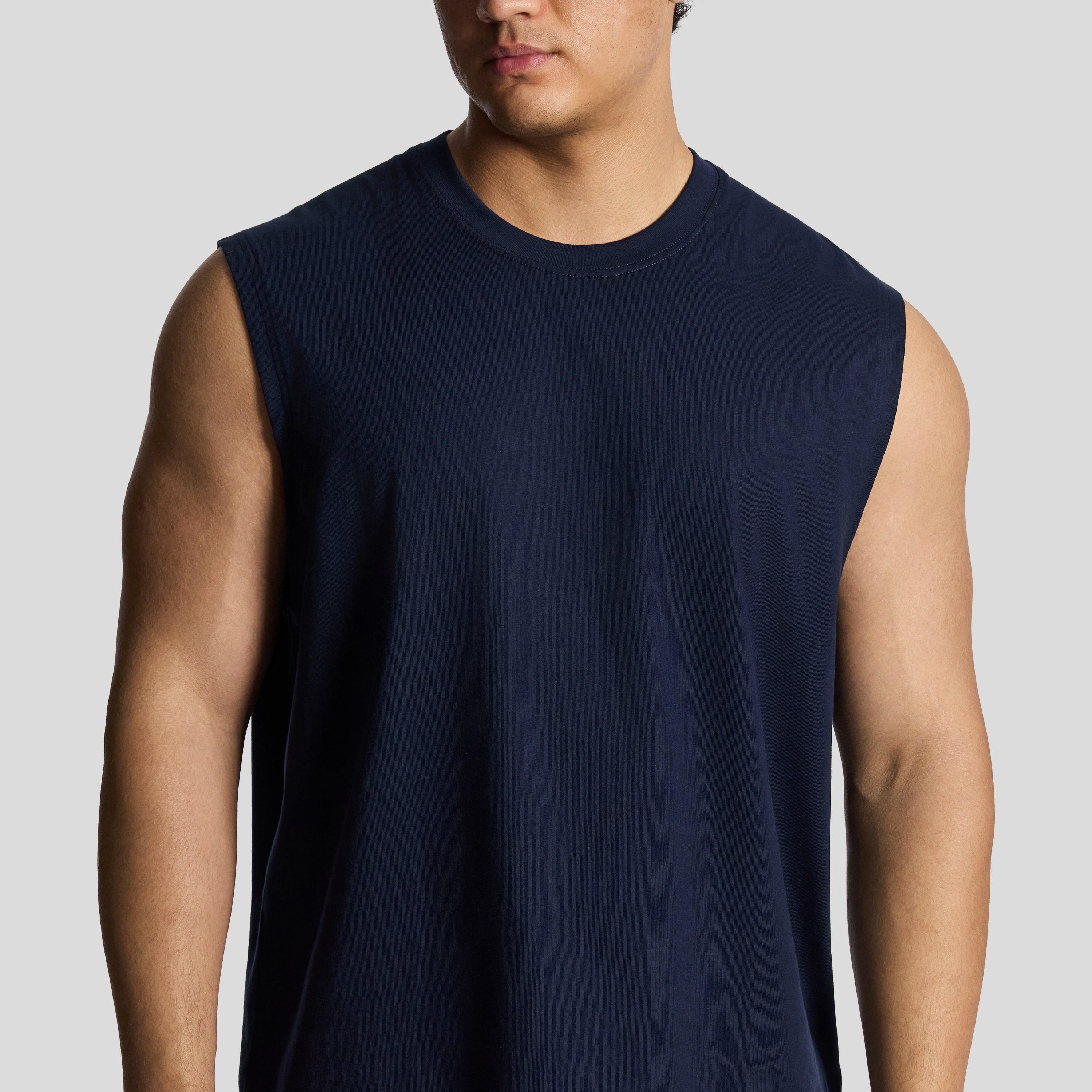 Navy Sleeveless Tee
