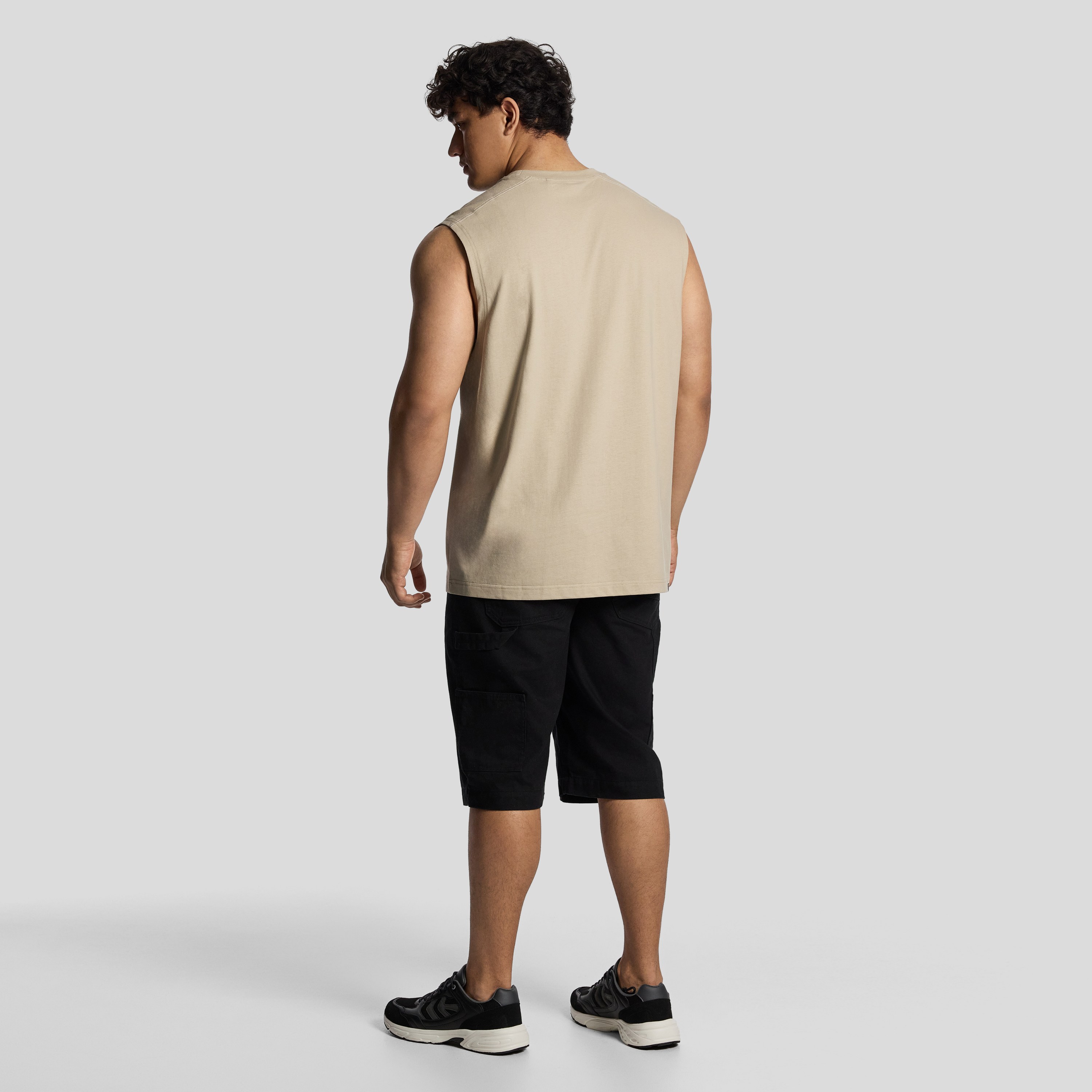 Stone Sleeveless Tee
