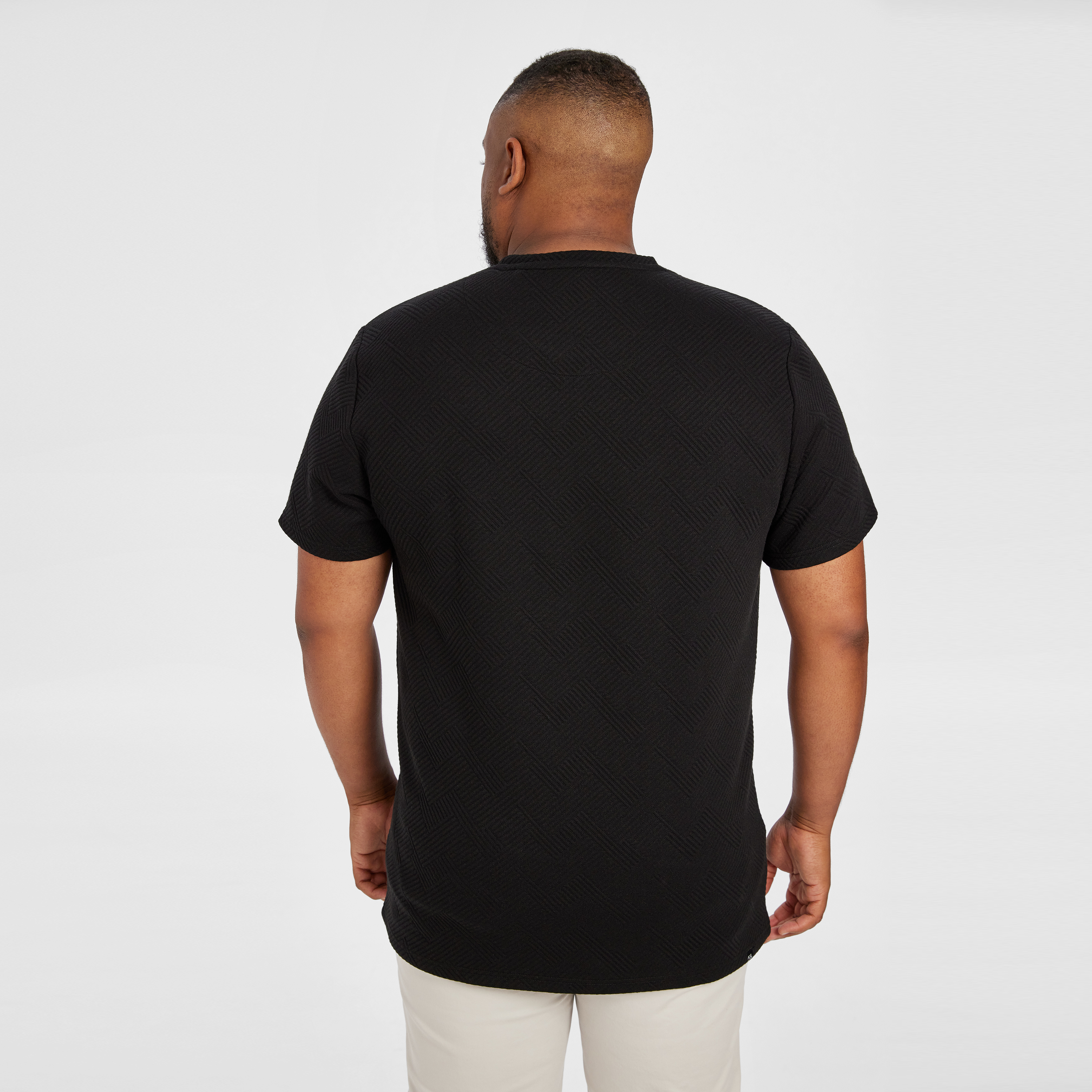 Black Matrix Texured Crew Tee