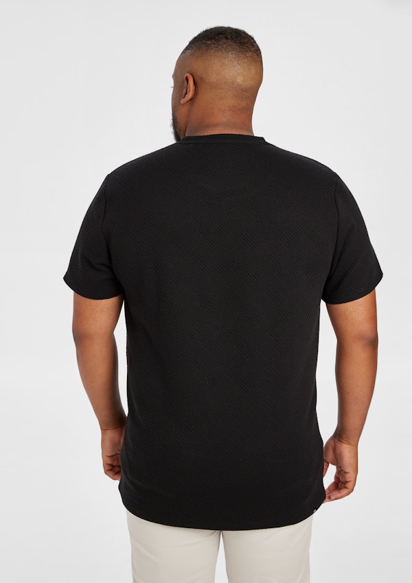 Black Matrix Texured Crew Tee