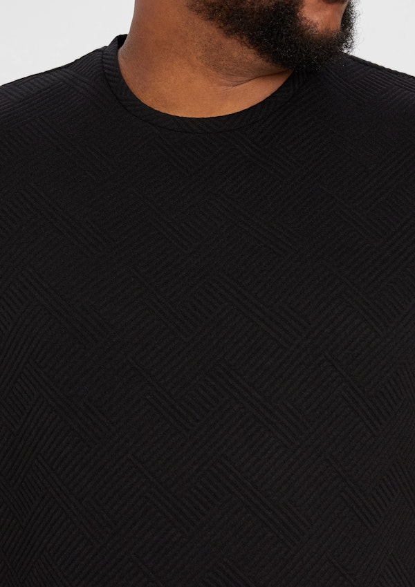 Black Matrix Texured Crew Tee