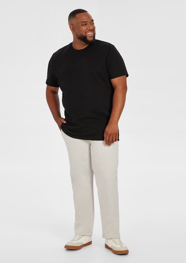 Black Matrix Texured Crew Tee