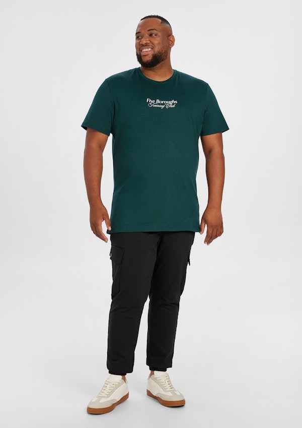 Dark Green Fisher Crew Tee