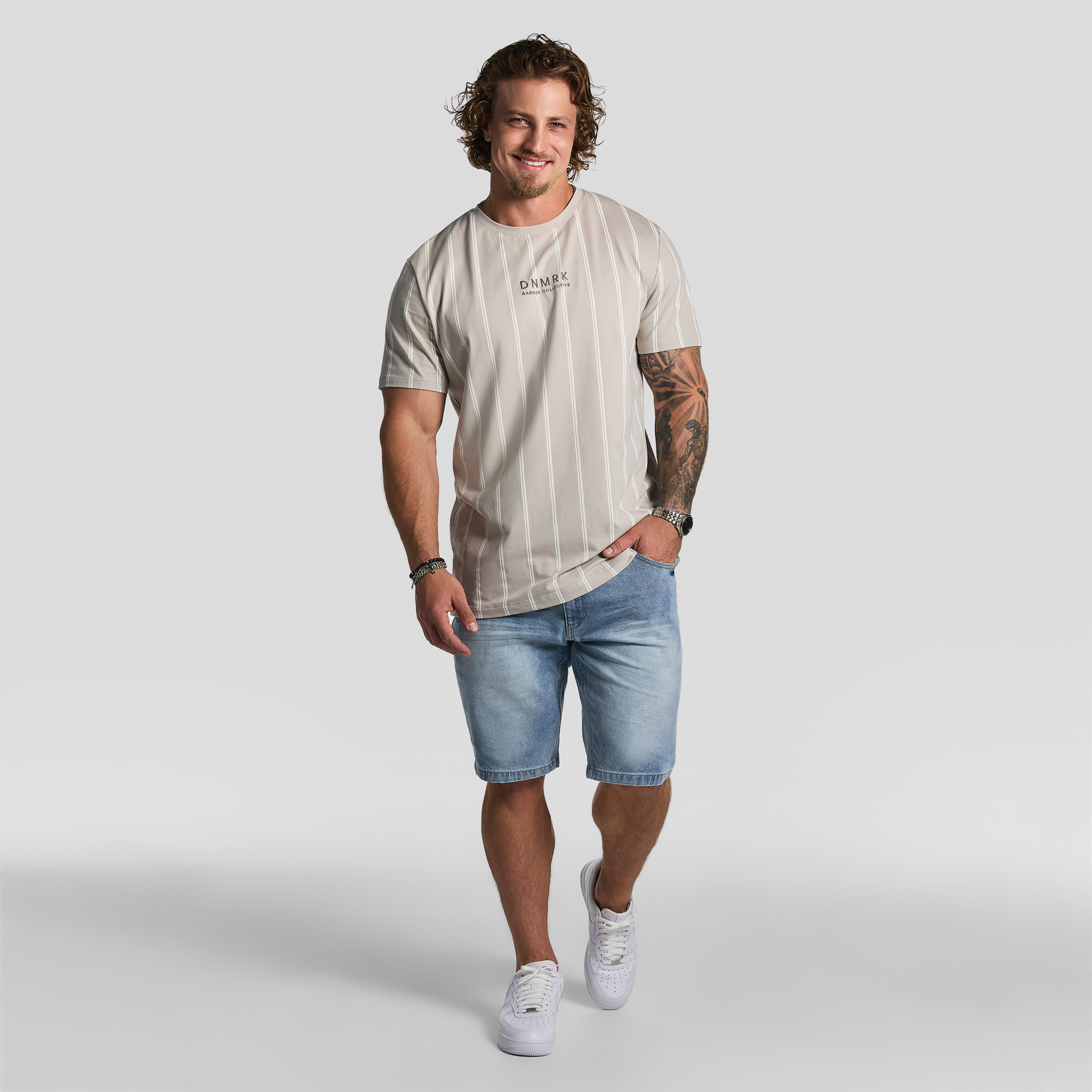 Jasper Stripe Crew Tee