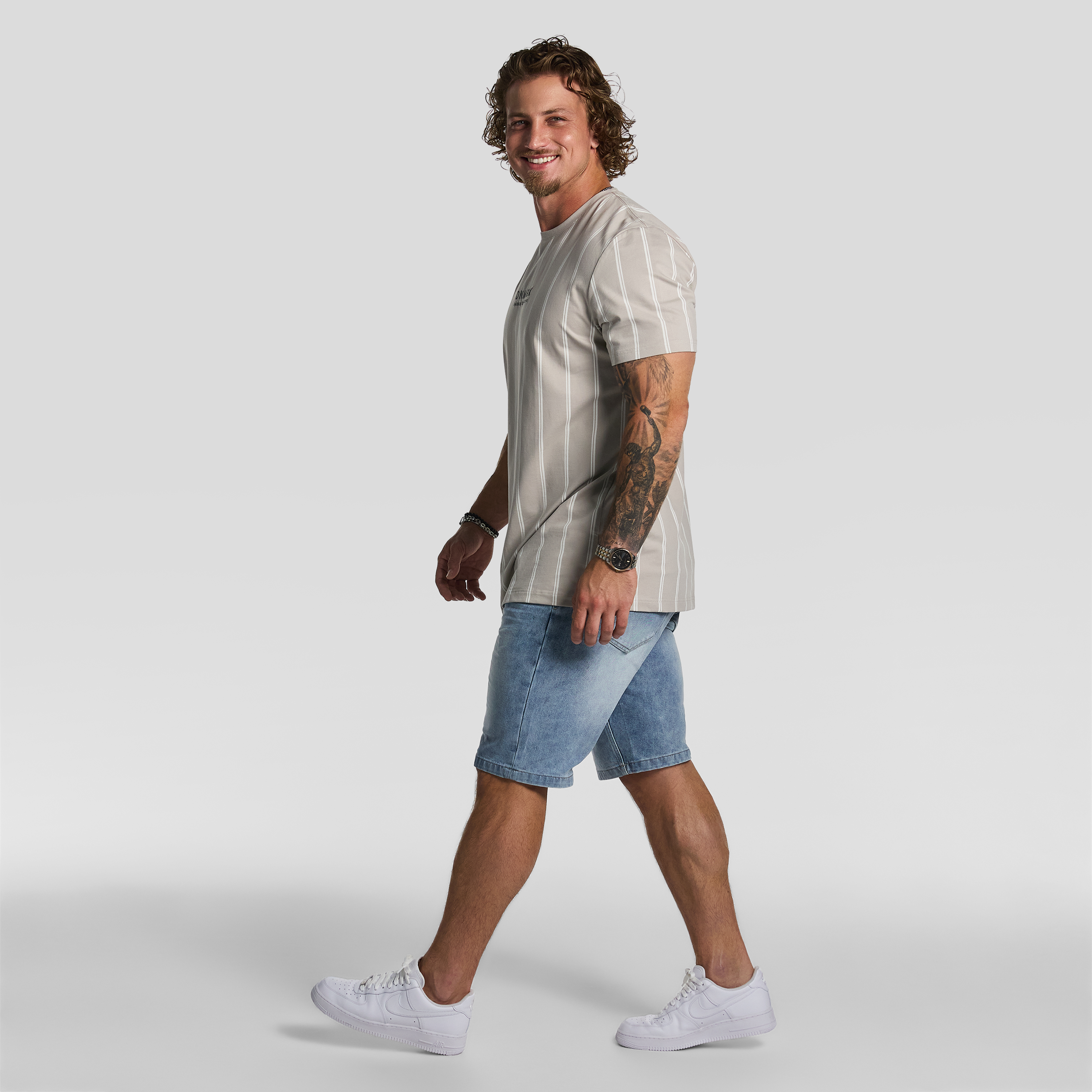 Jasper Stripe Crew Tee