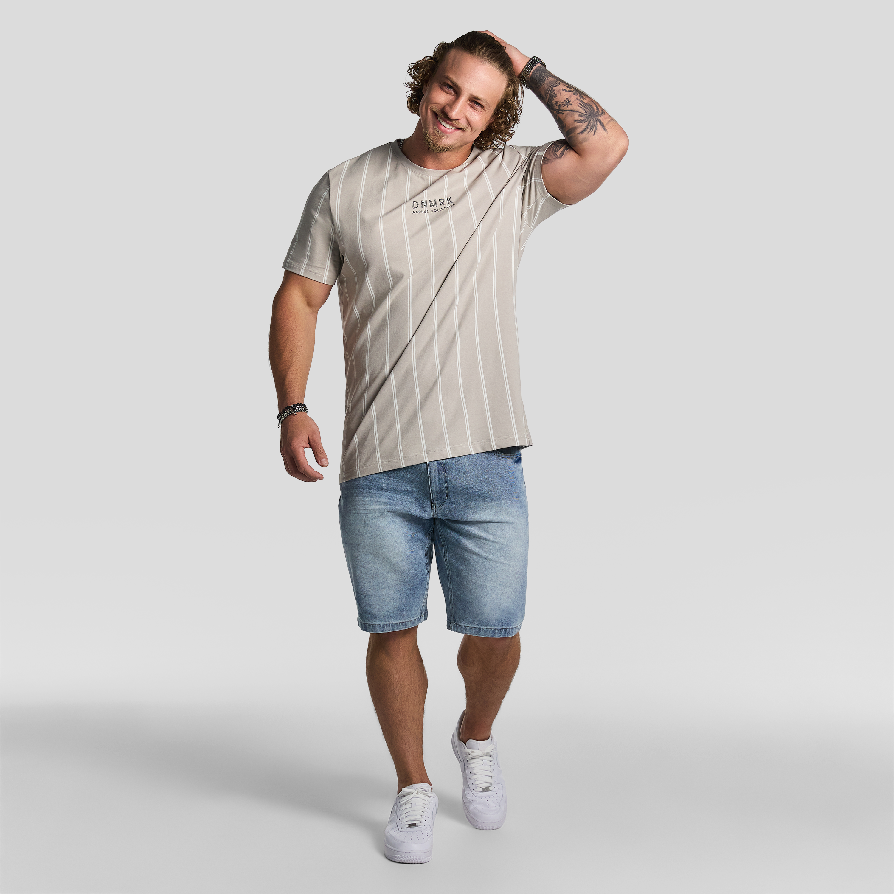 Jasper Stripe Crew Tee