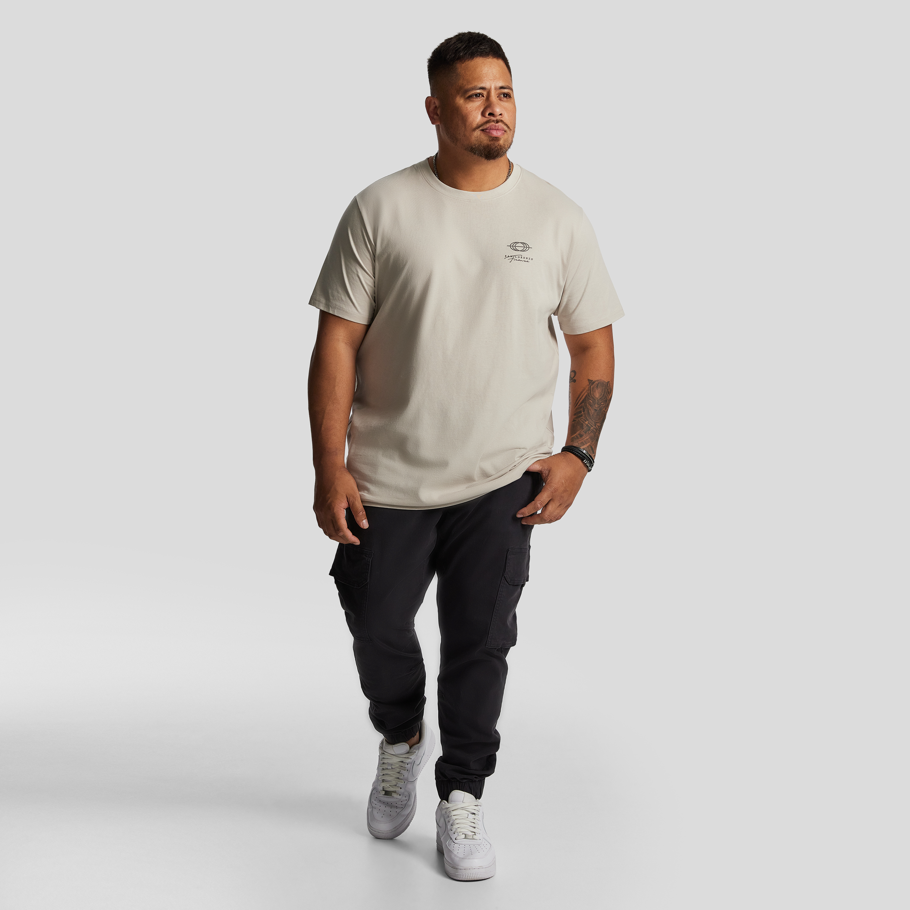 Stone Andrew Longline Crew Neck Tee