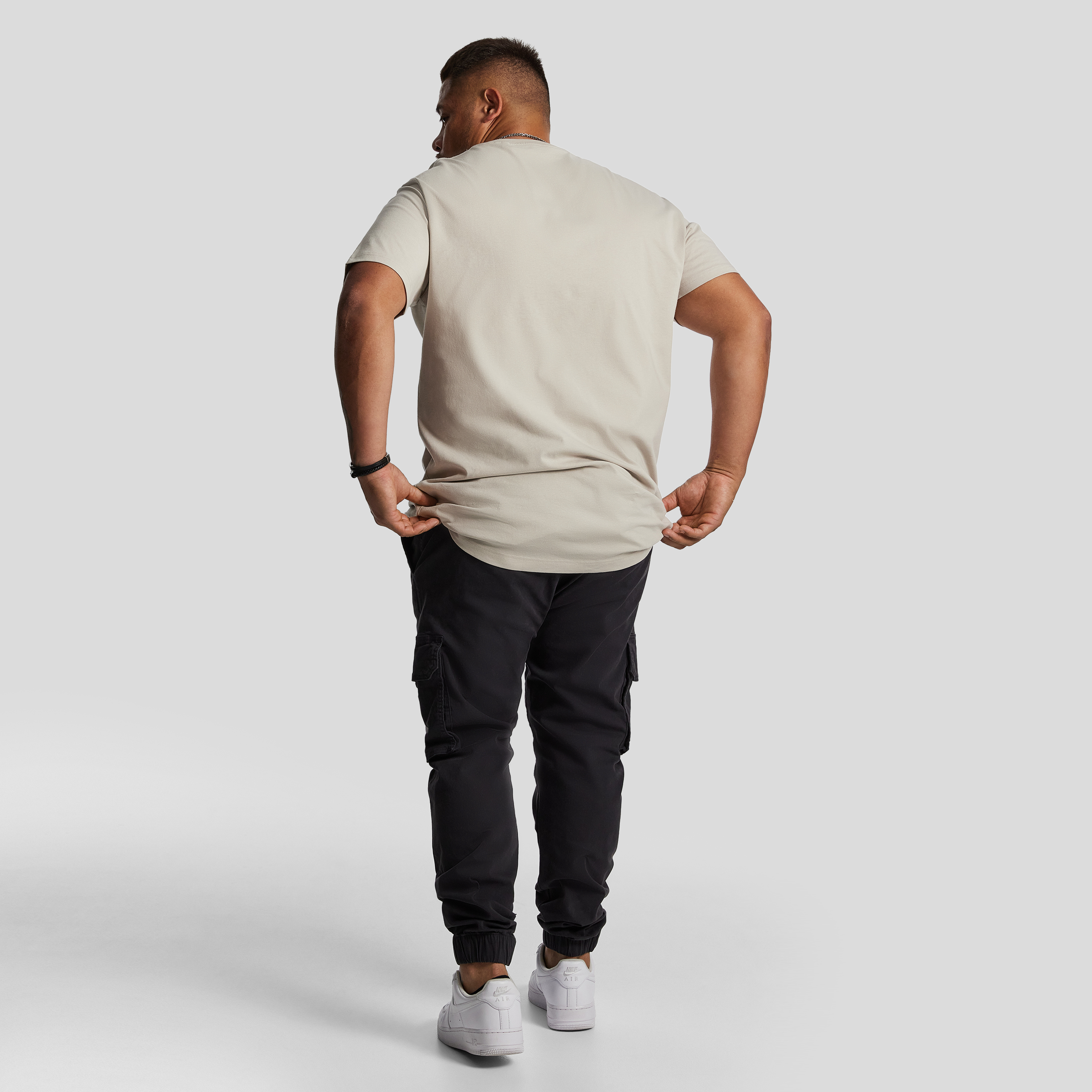 Stone Andrew Longline Crew Neck Tee