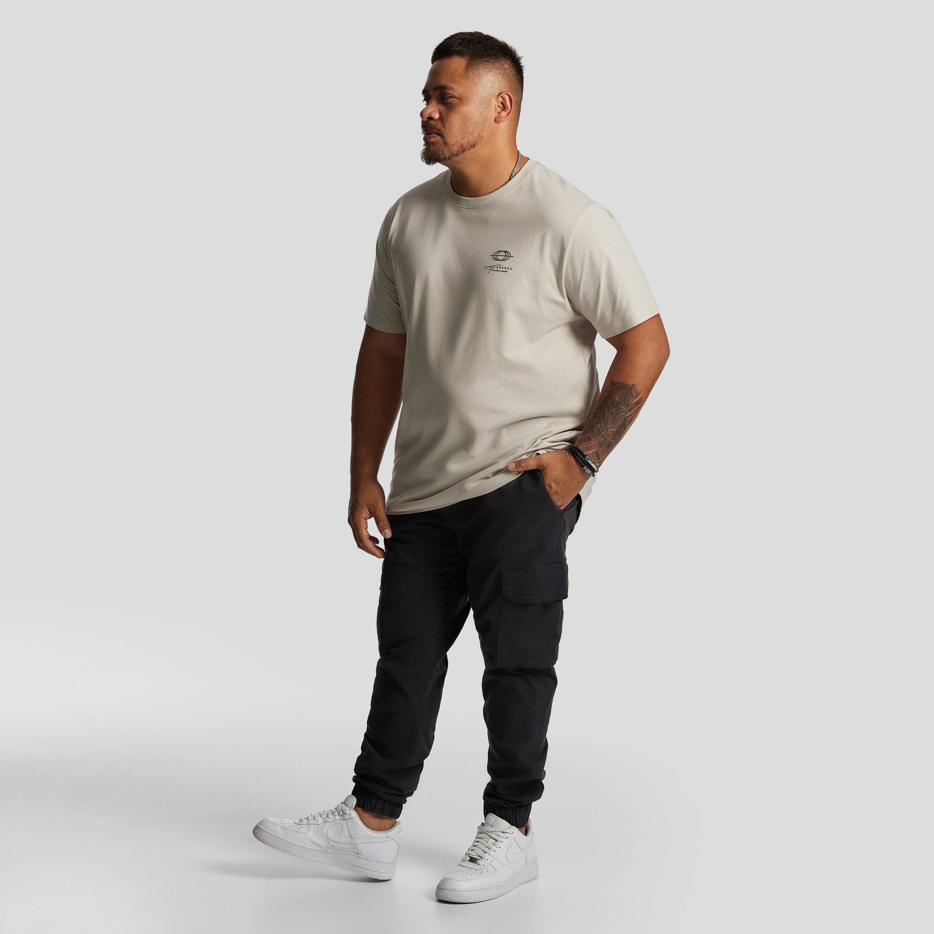 Stone Andrew Longline Crew Neck Tee