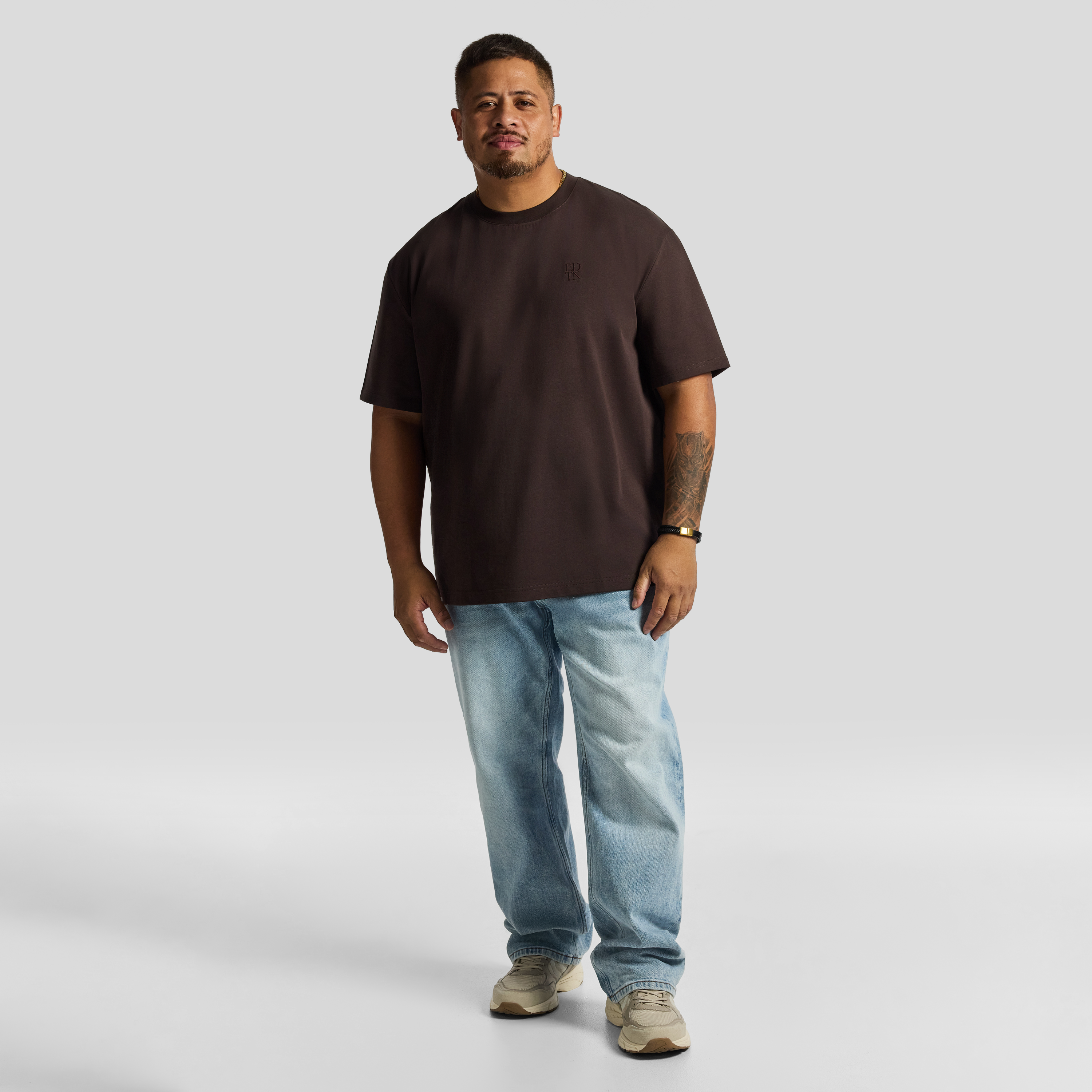 Brown Cole Relaxed Crew Neck Tee