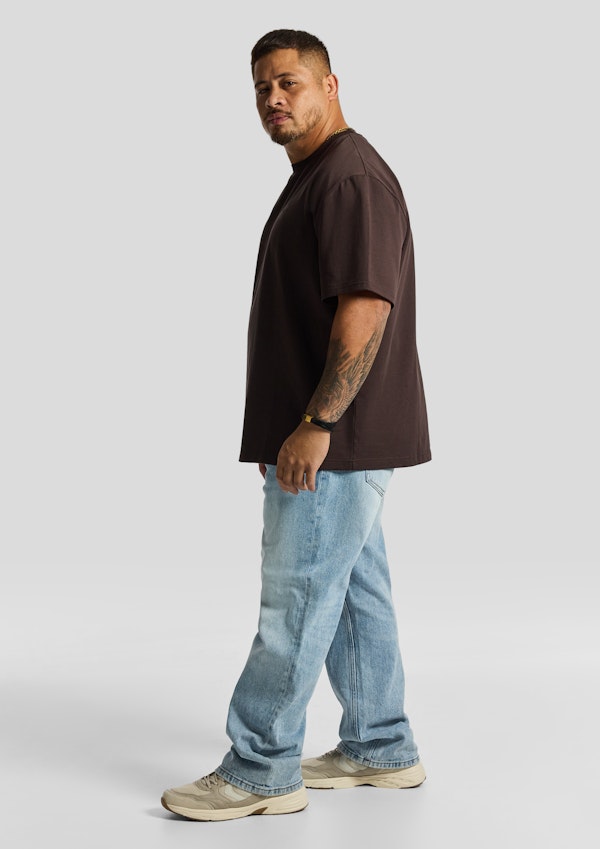 Brown Cole Relaxed Crew Neck Tee