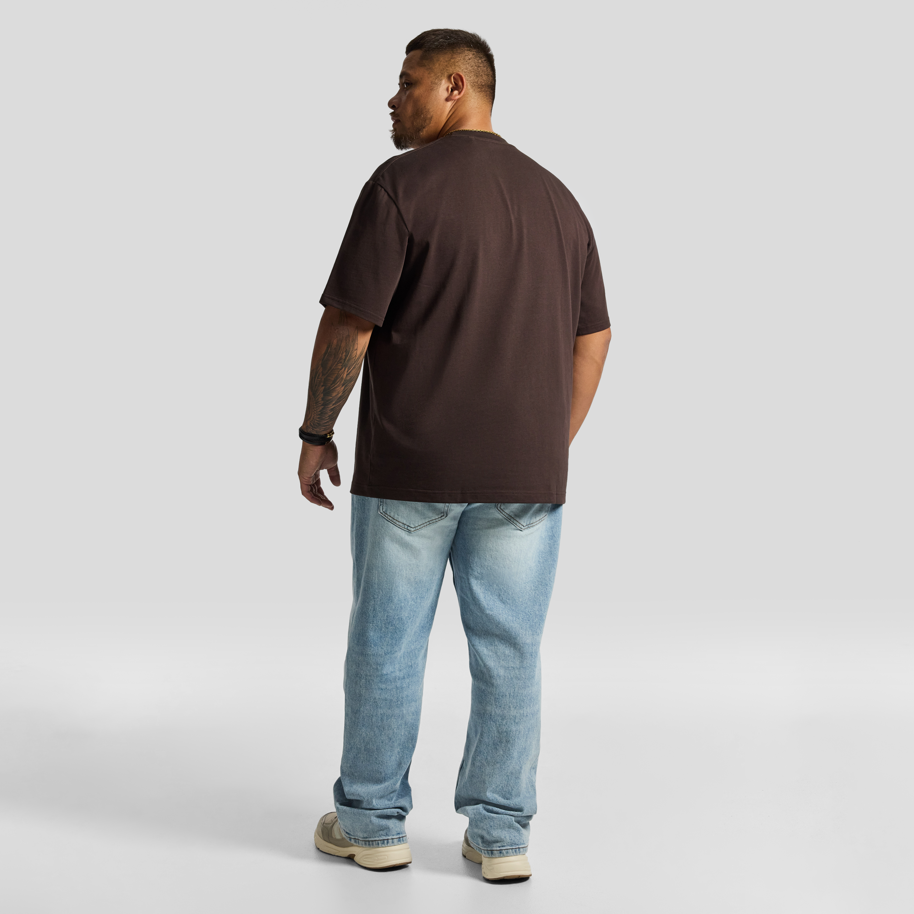 Brown Cole Relaxed Crew Neck Tee