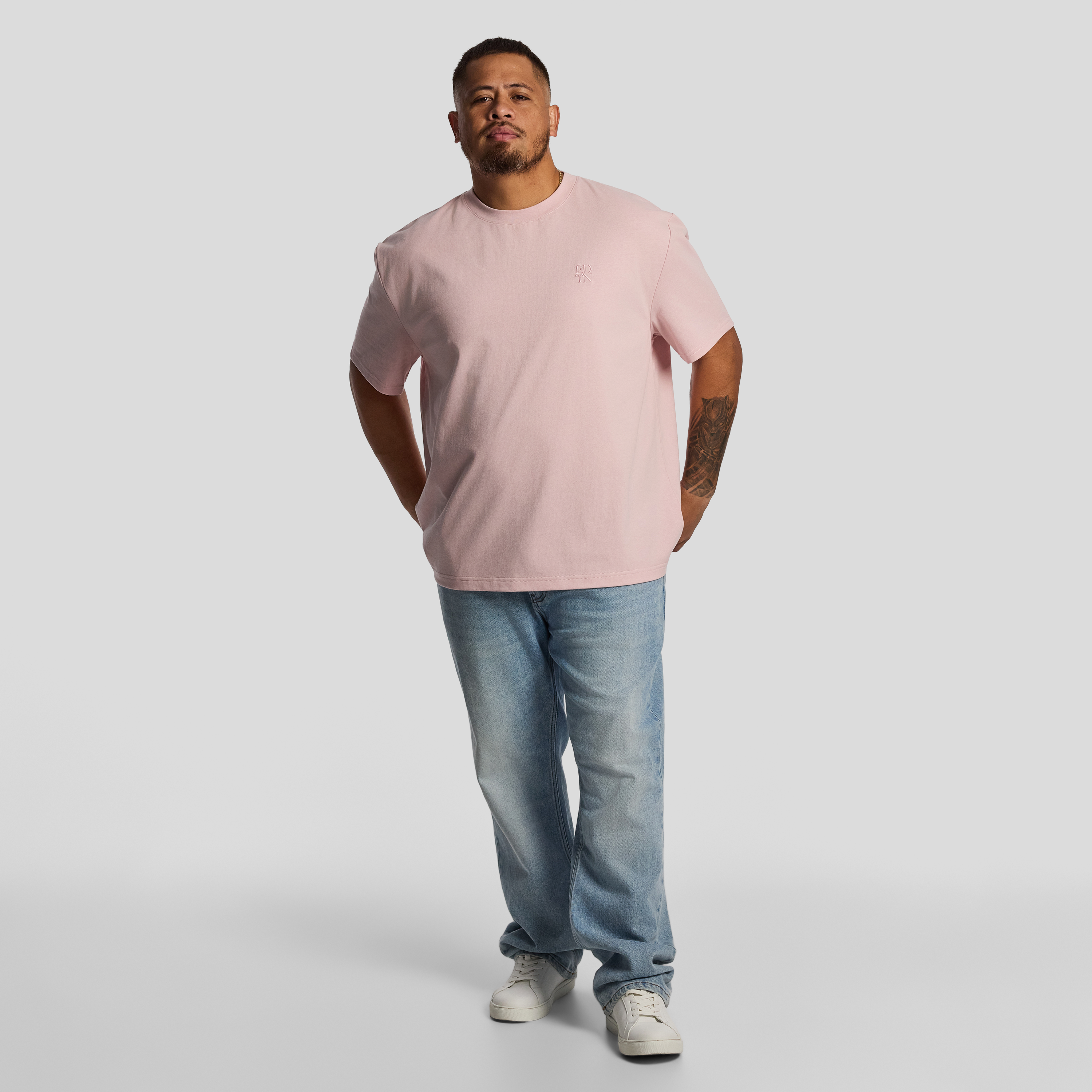 Pink Cole Relaxed Crew Tee