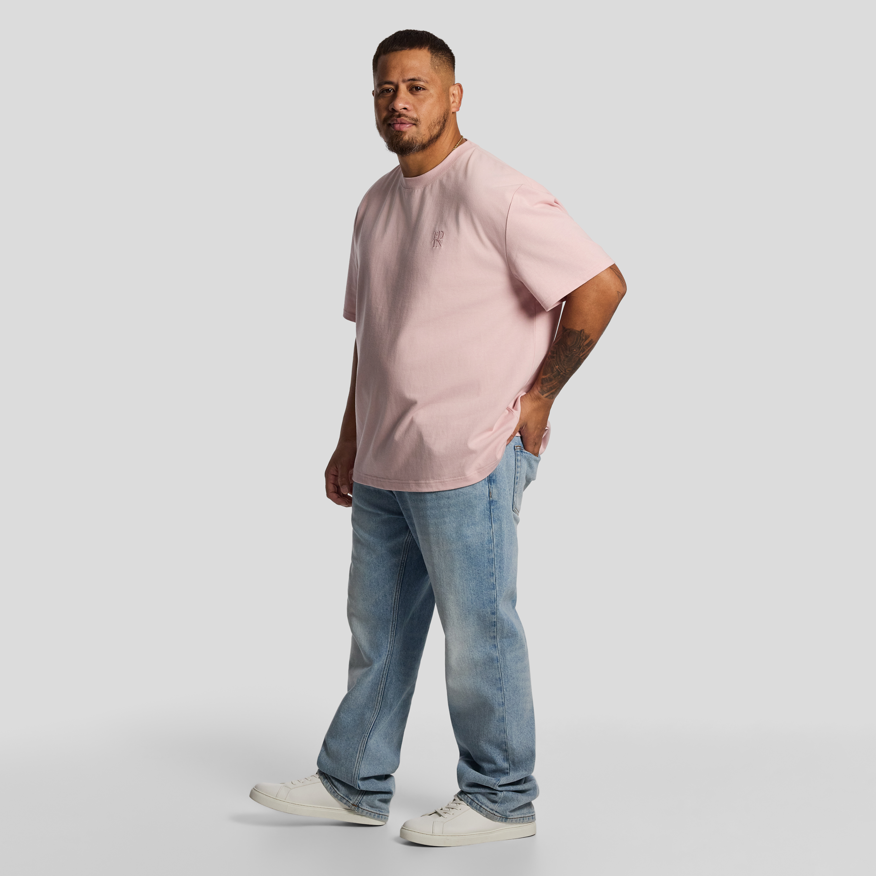 Pink Cole Relaxed Crew Tee