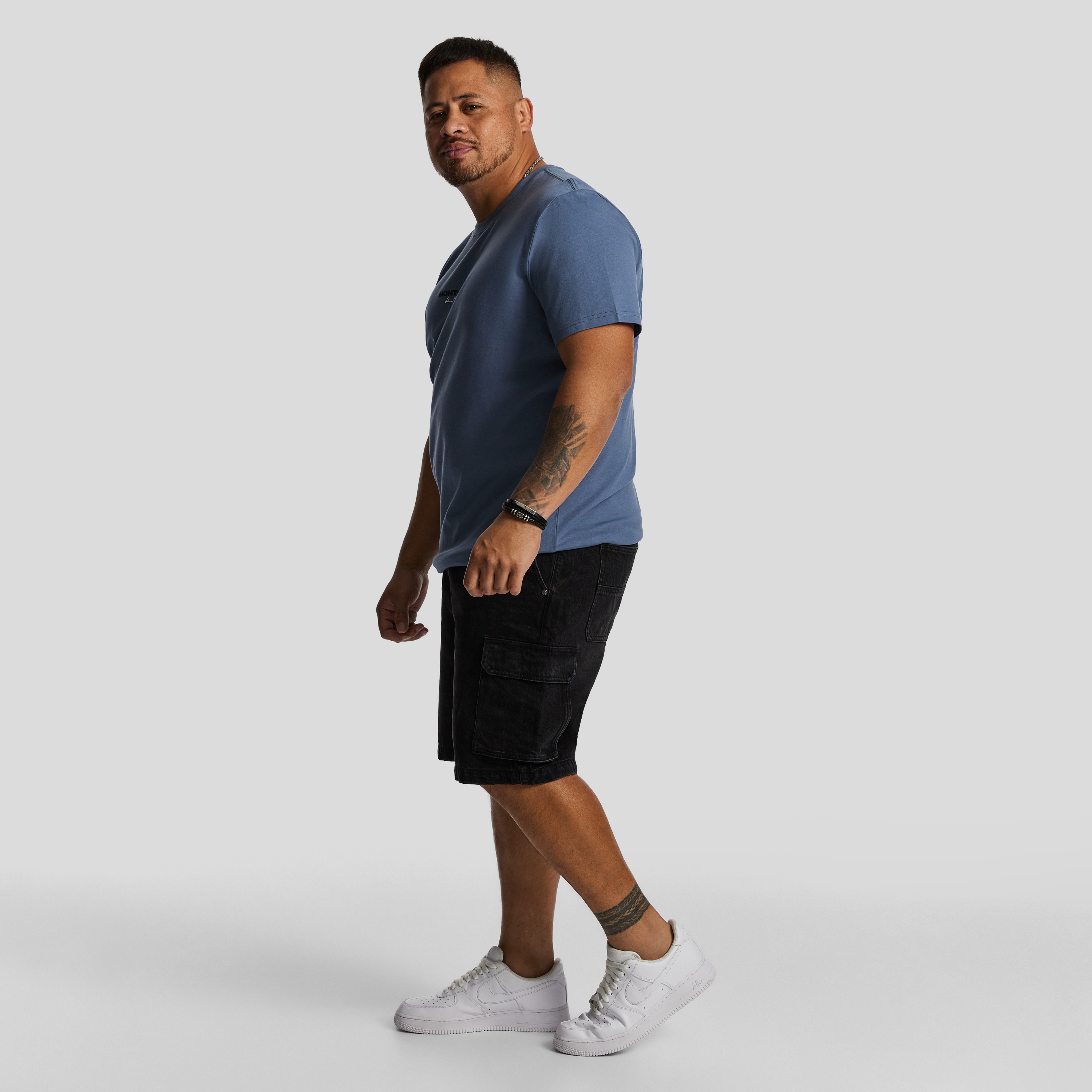 Blue Earl Crew Neck Tee