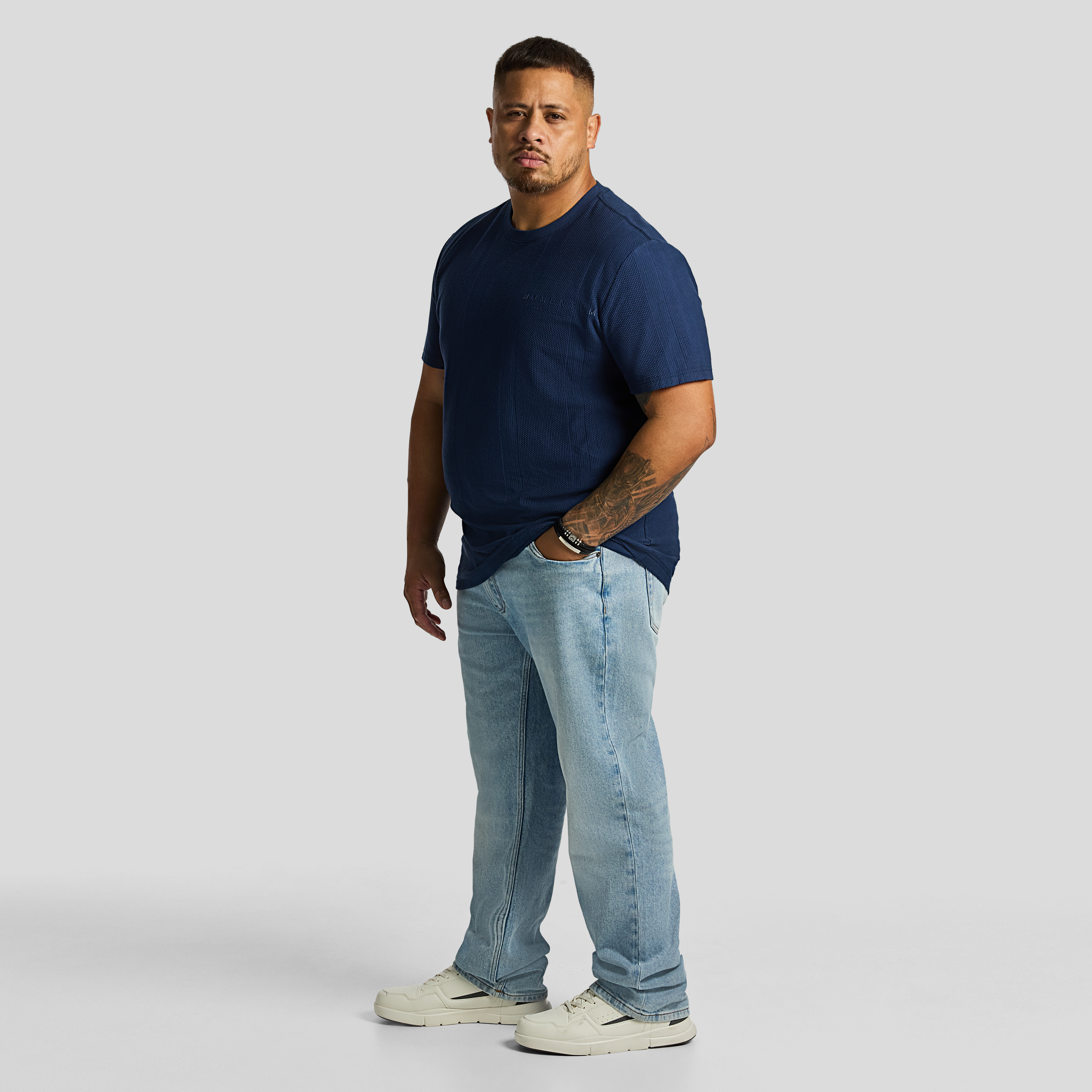 Blue Duke Textured Crew Tee