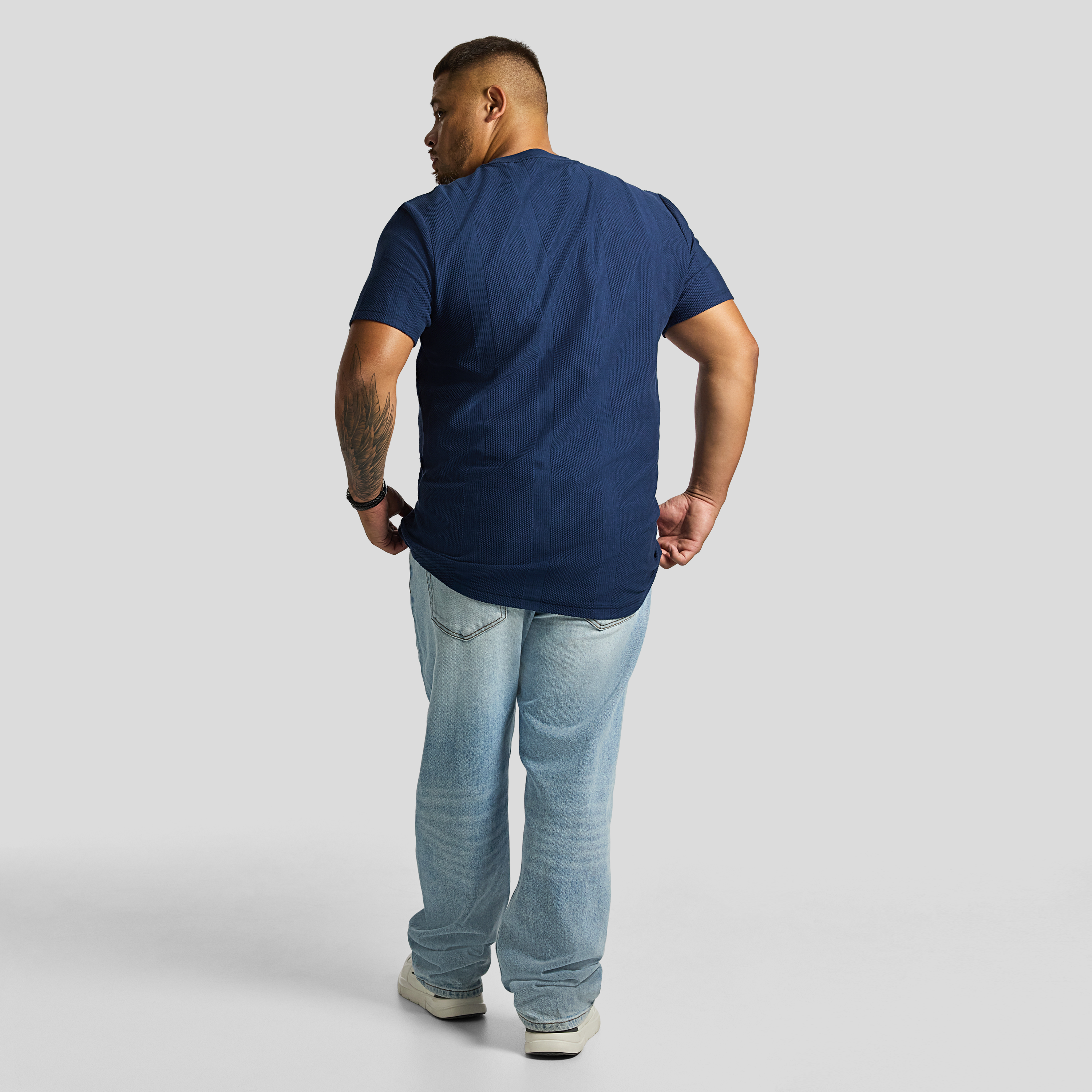 Blue Duke Textured Crew Tee