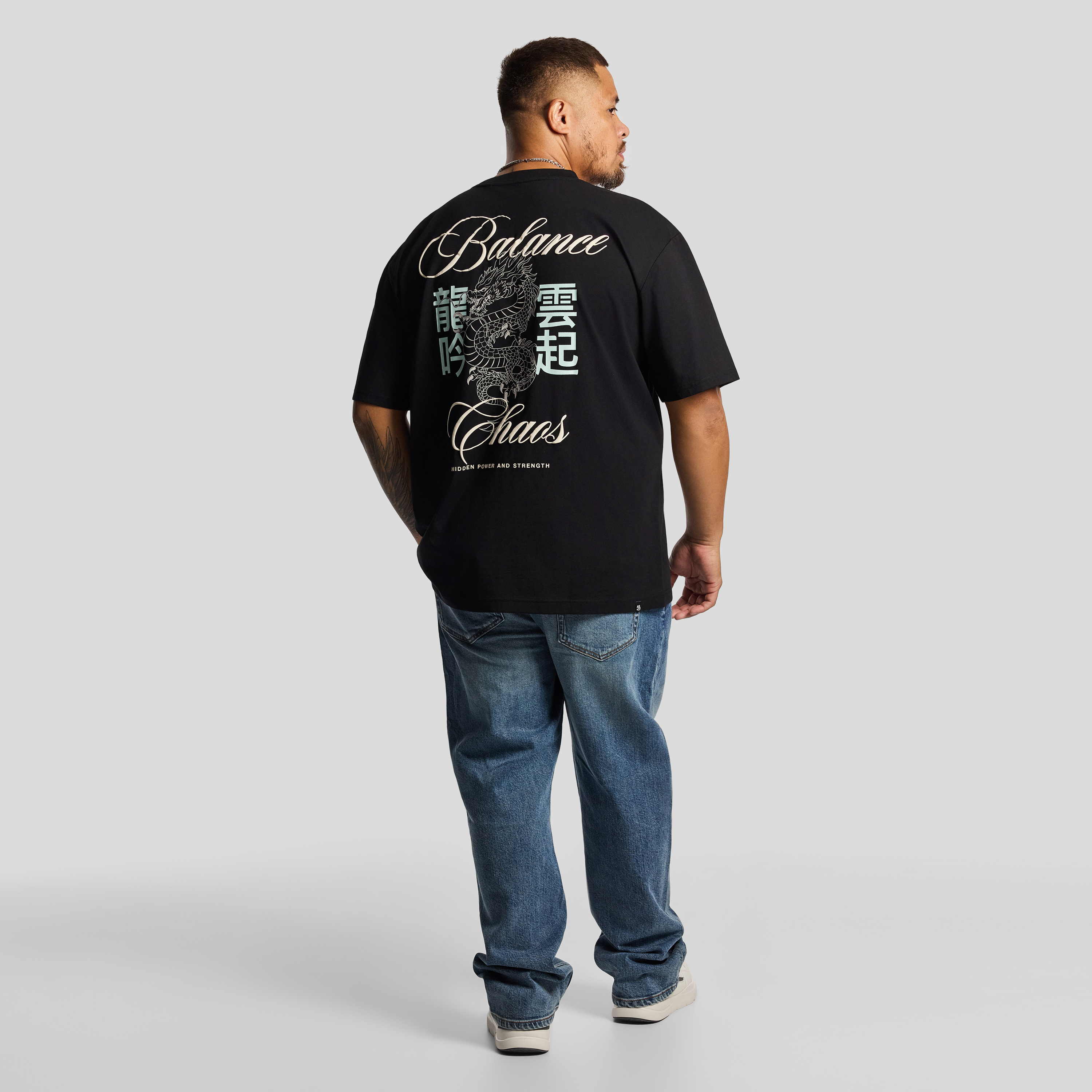 Black Cody Relaxed Crew Tee