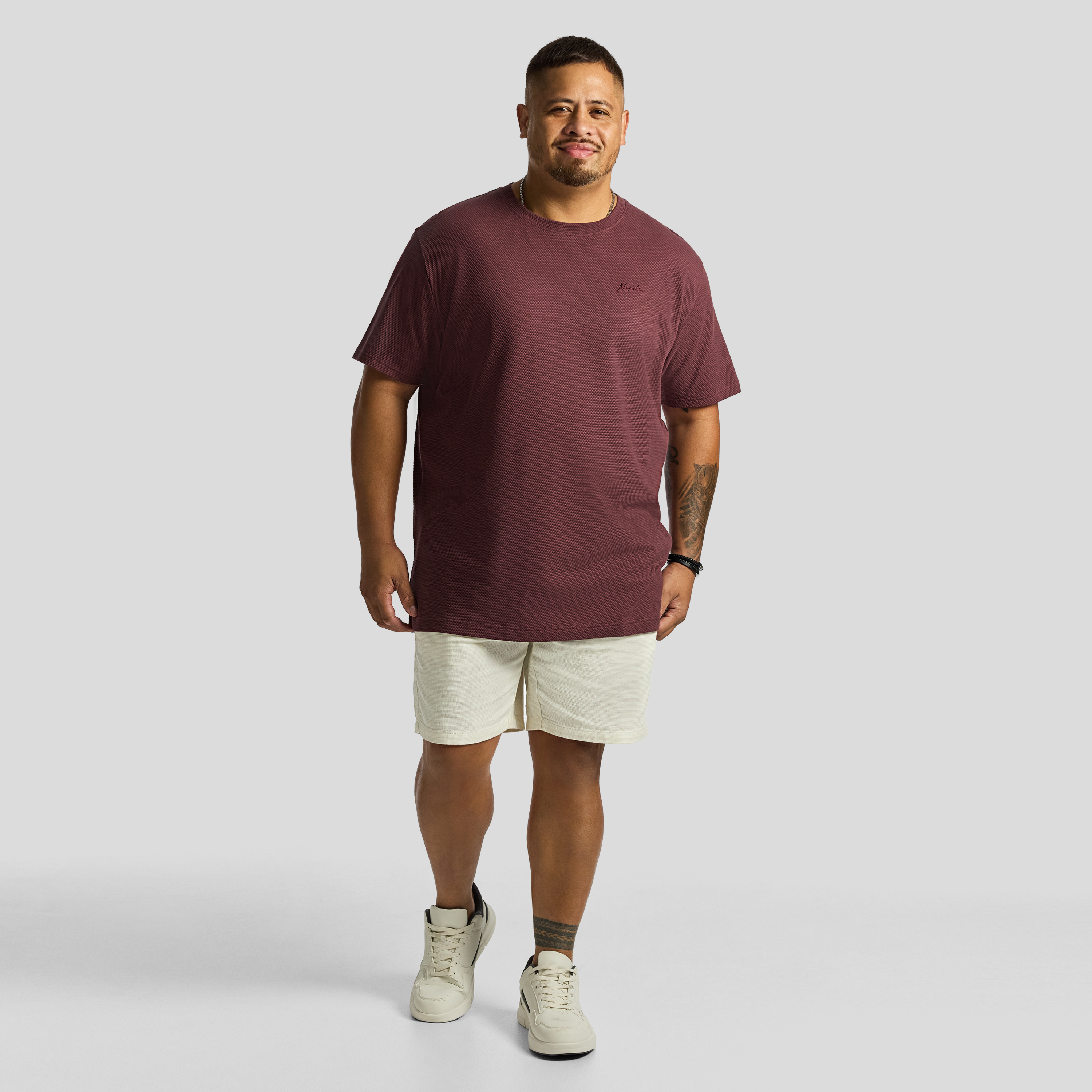Wine Napoli Crew Neck Tee