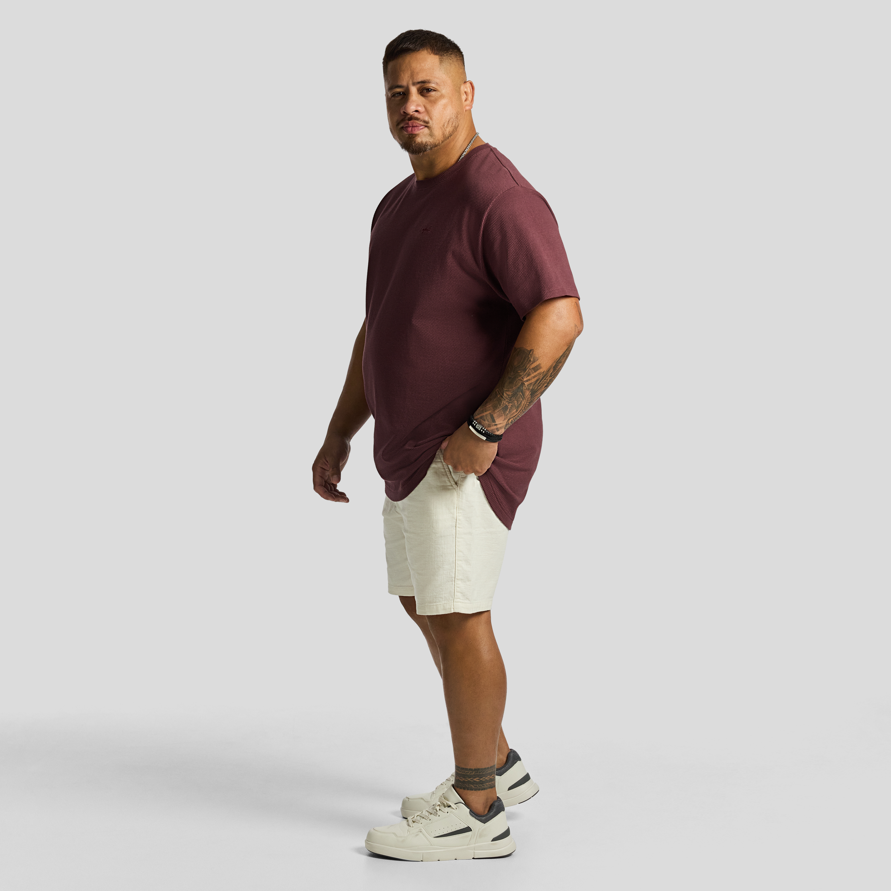 Wine Napoli Crew Neck Tee