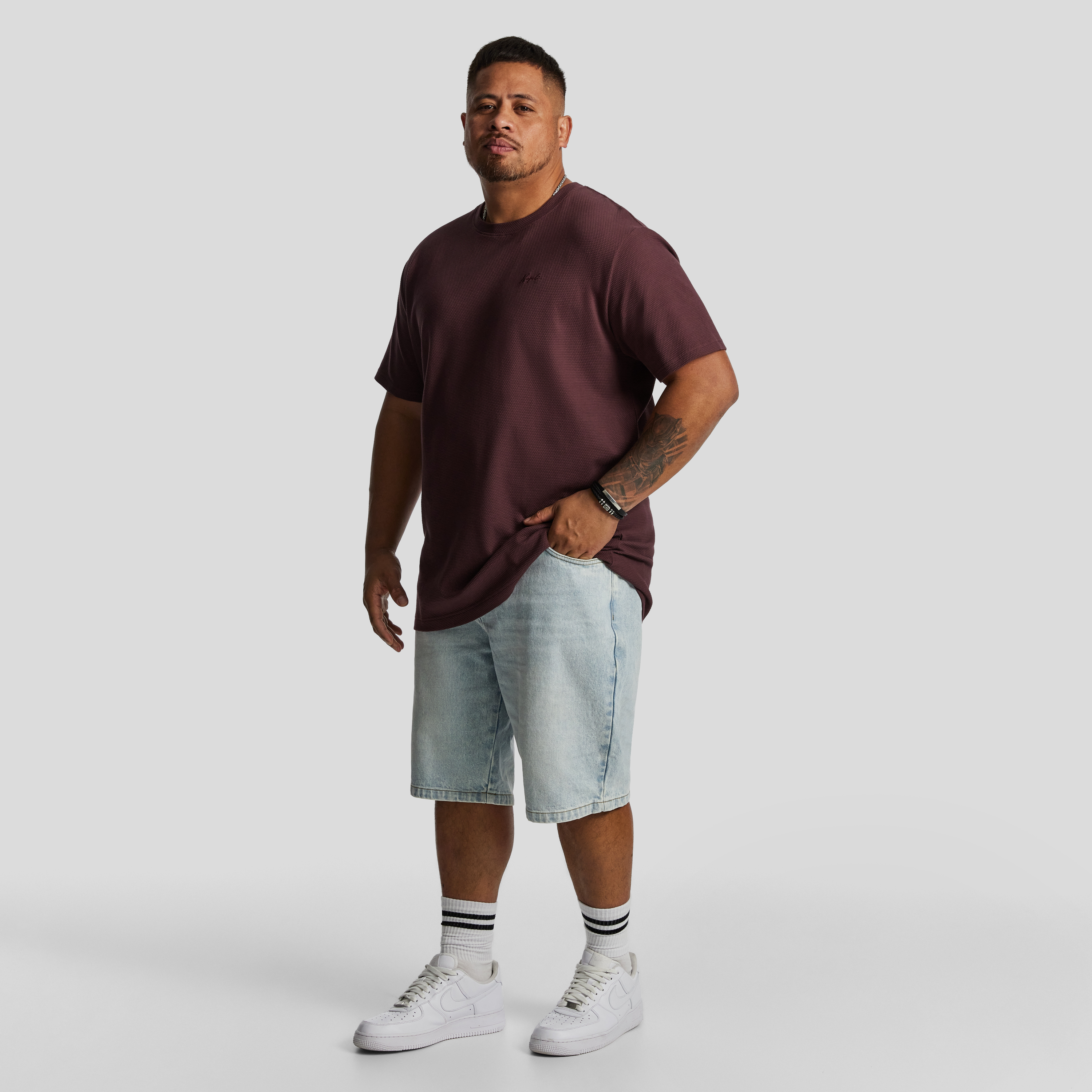 Wine Napoli Crew Neck Tee