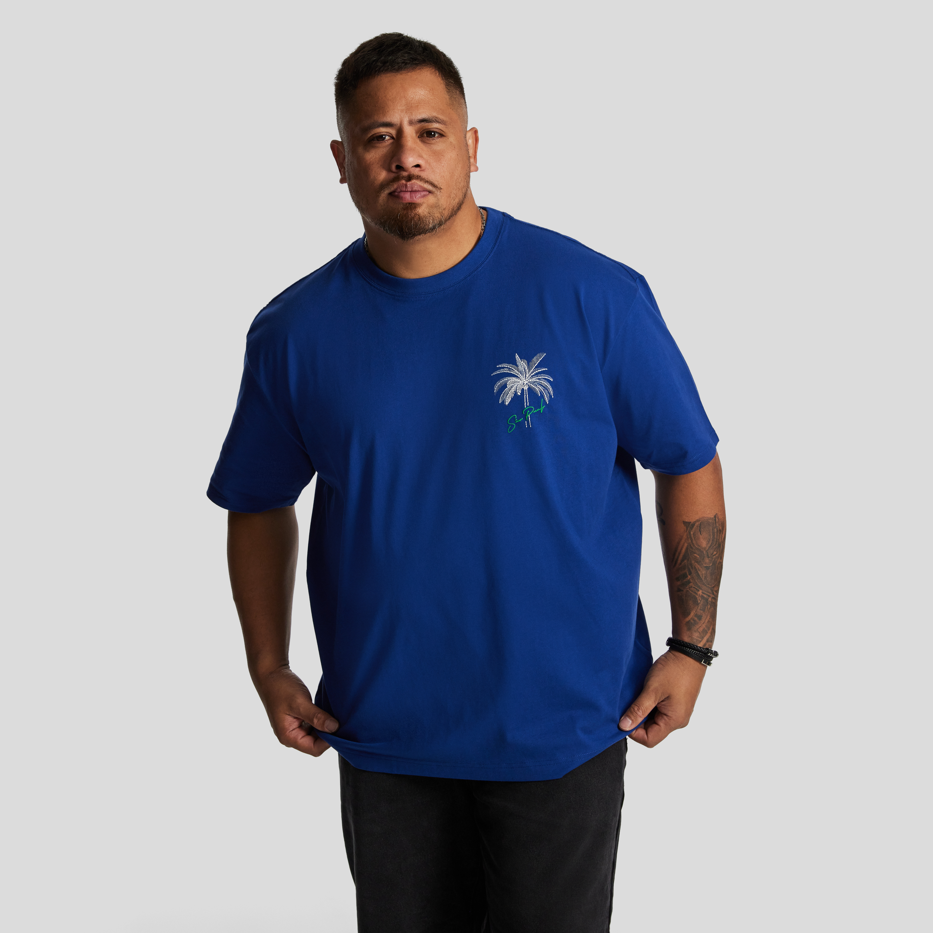 Azur Relaxed Crew Neck Tee