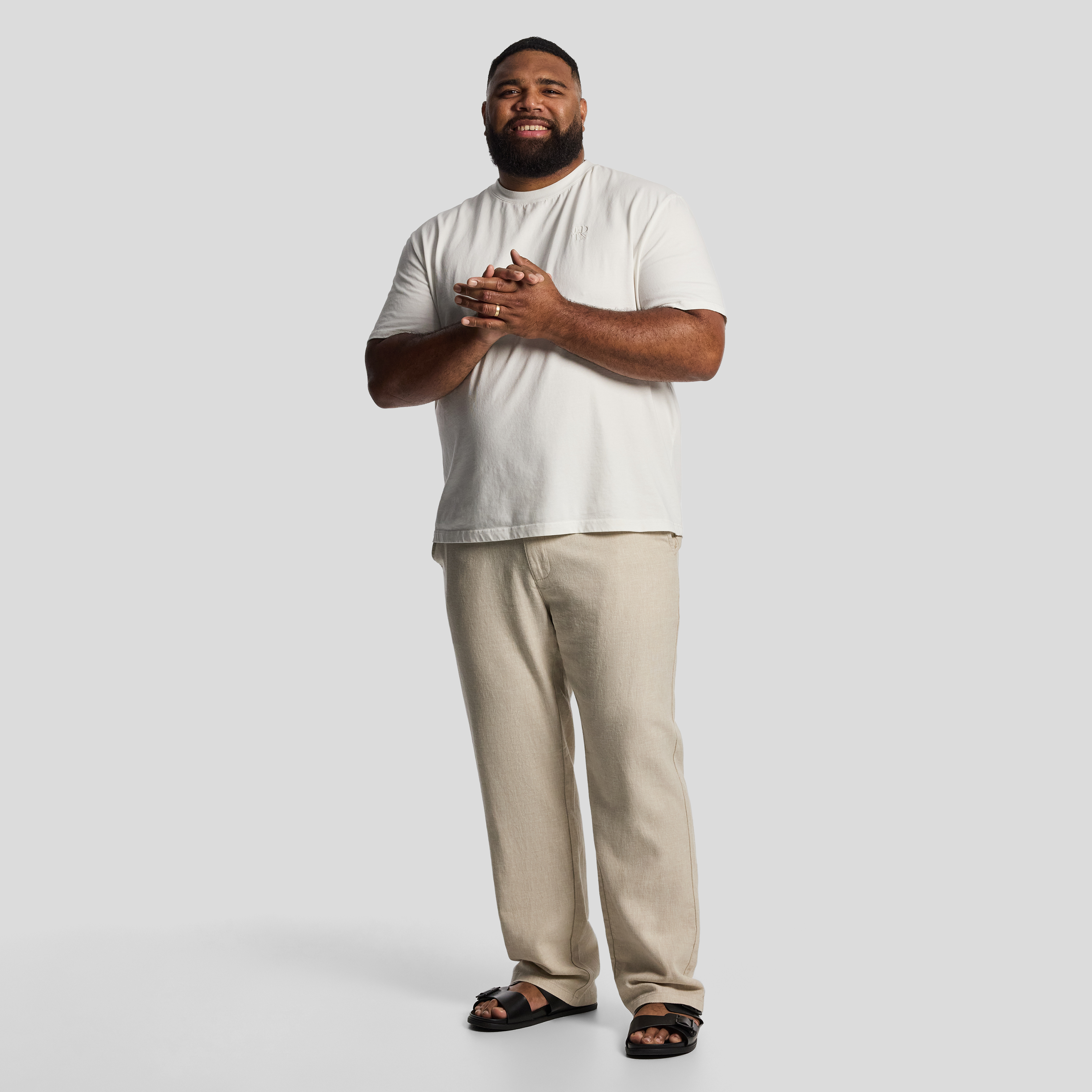 Sand Cabana Linen Blend Pant