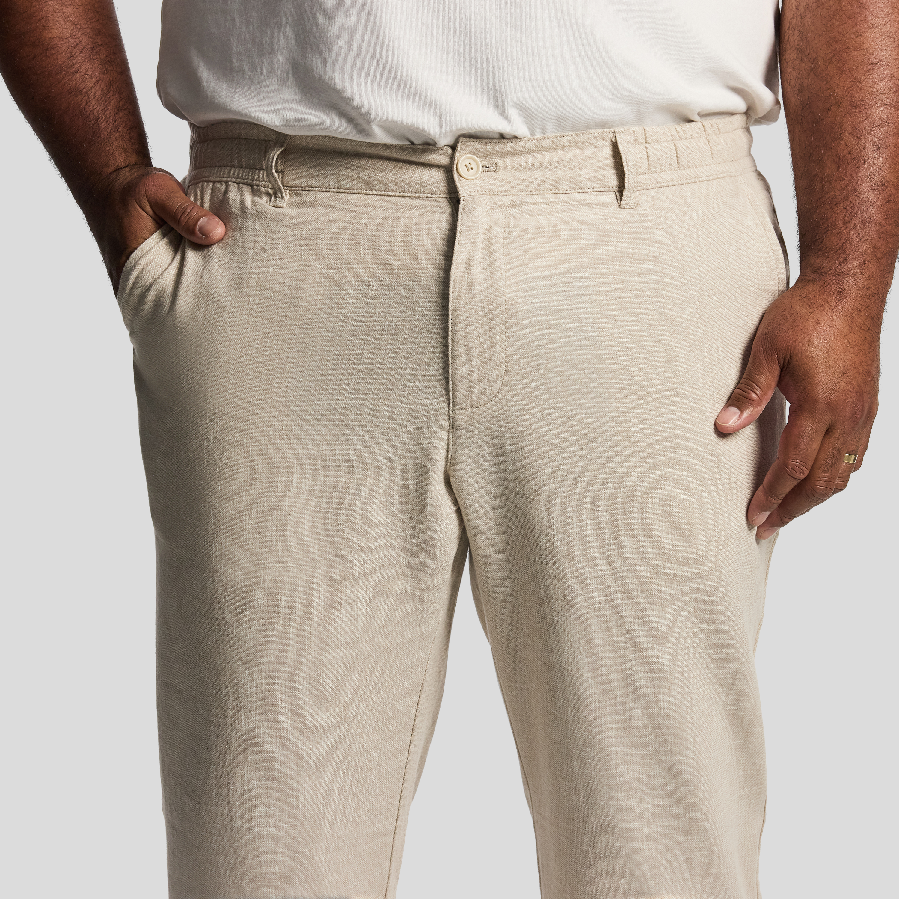 Sand Cabana Linen Blend Pant