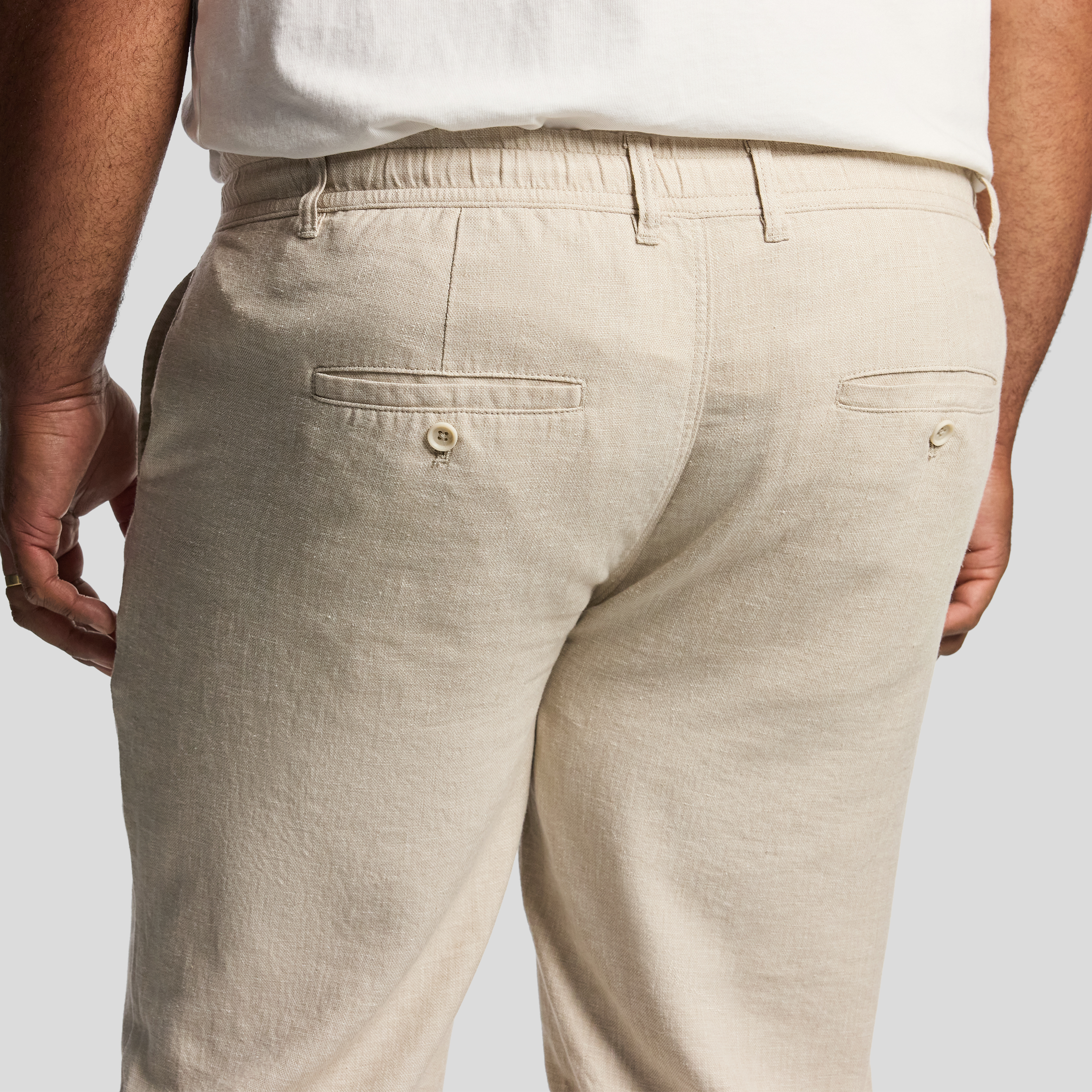 Sand Cabana Linen Blend Pant
