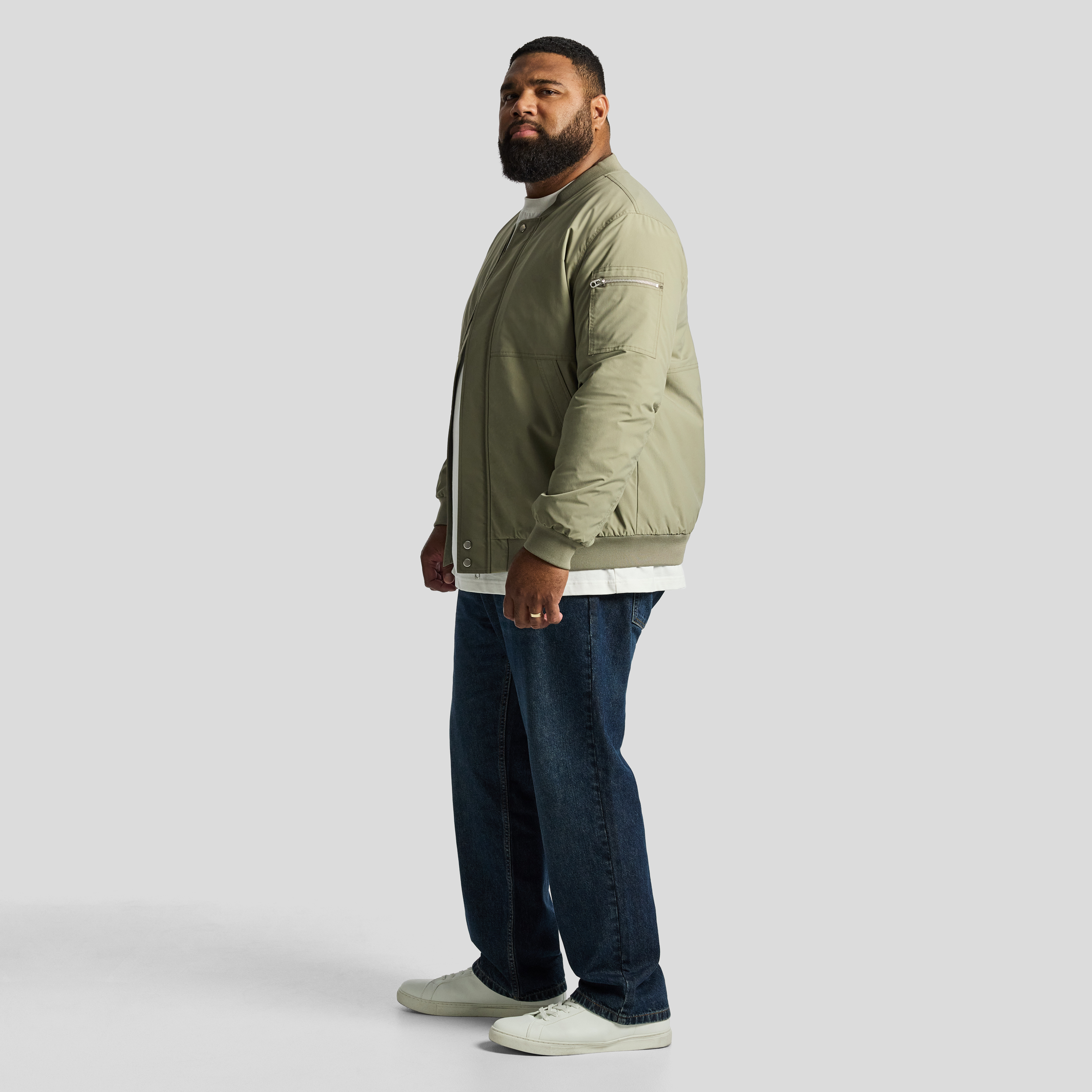 Light Green Scout Bomber Jacket