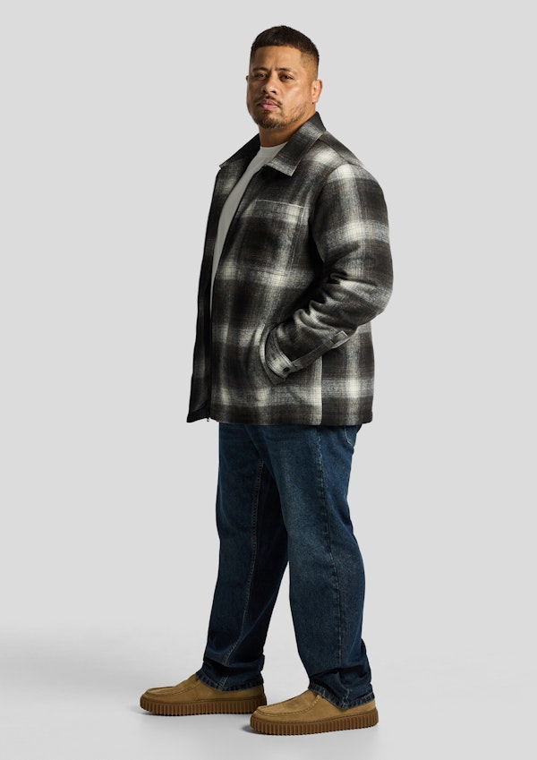 Brown Sterling Check Shacket