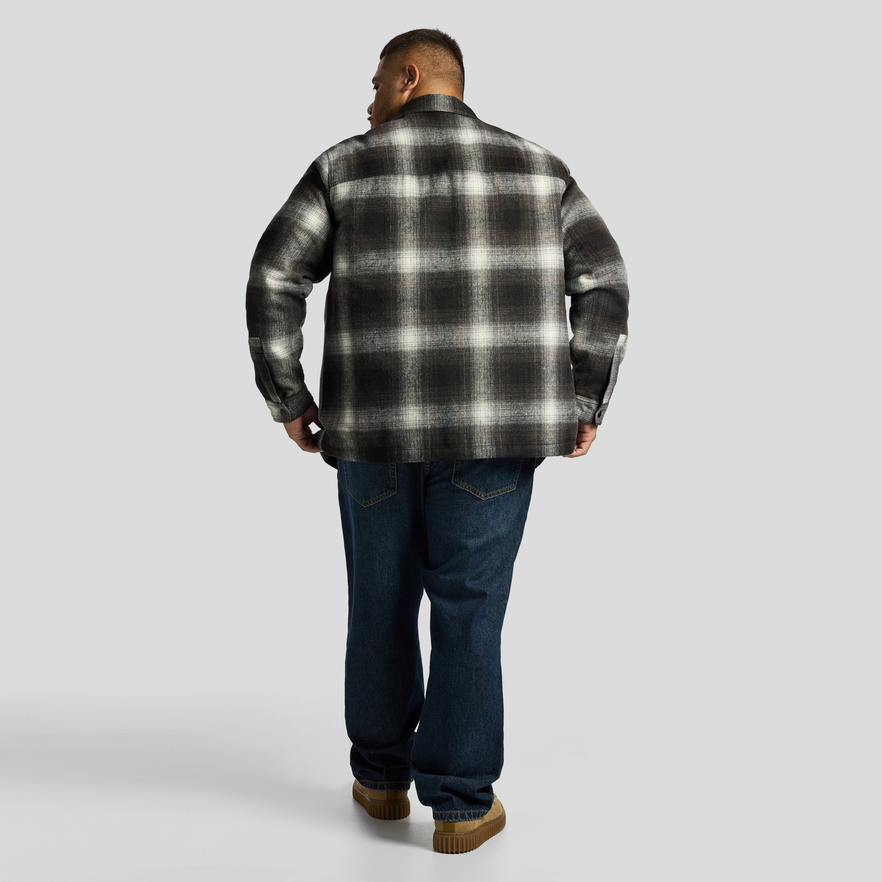 Brown Sterling Check Shacket