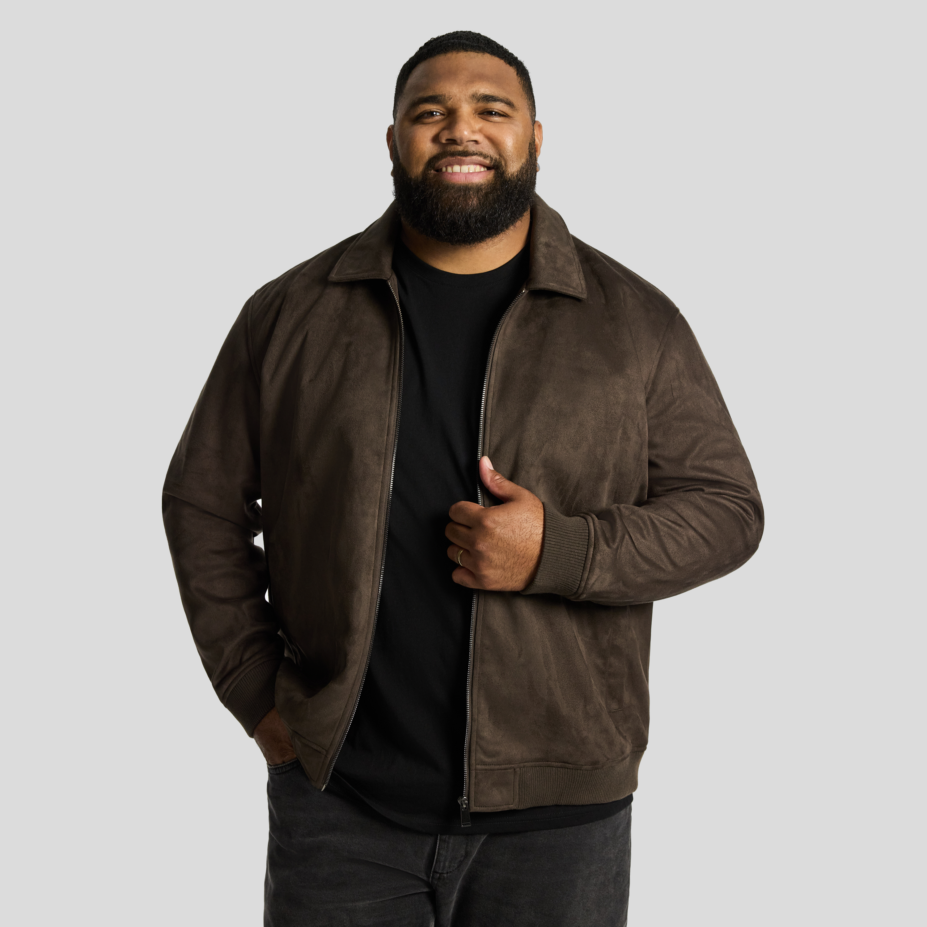 Prague Faux Suede Relaxed Jacket