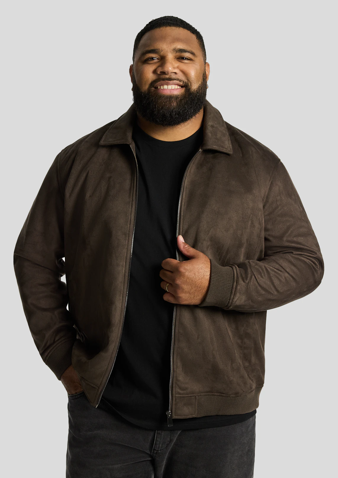 Prague Faux Suede Relaxed Jacket