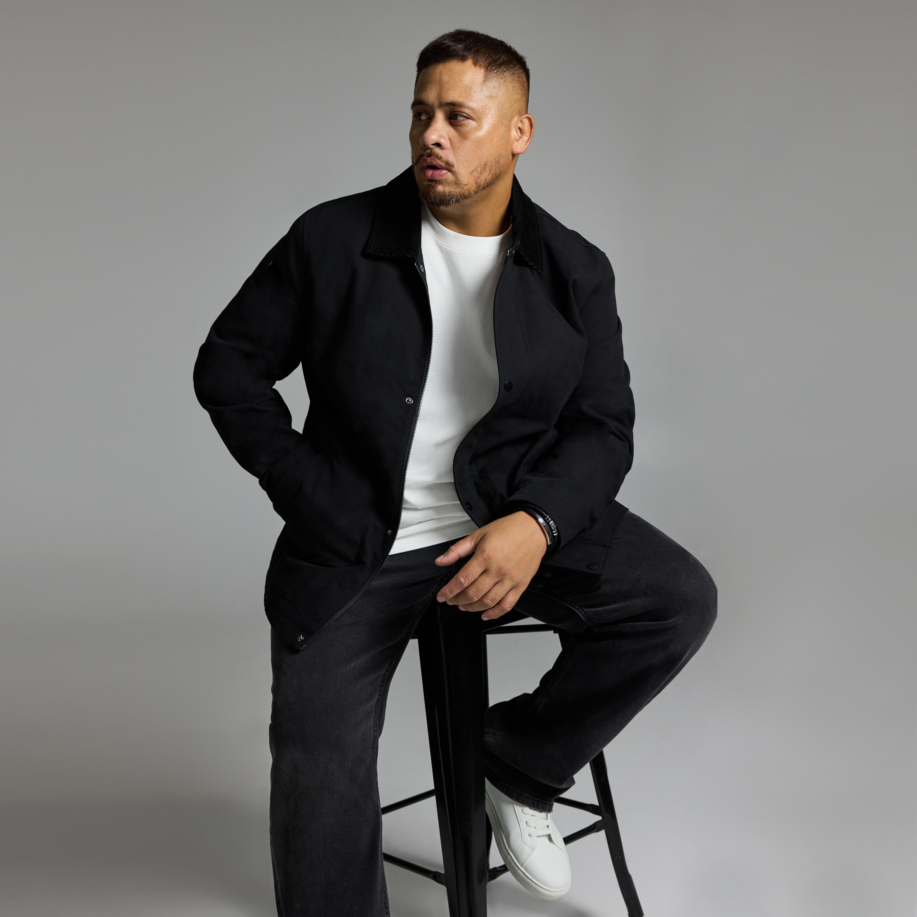 Black Outlander Worker Jacket