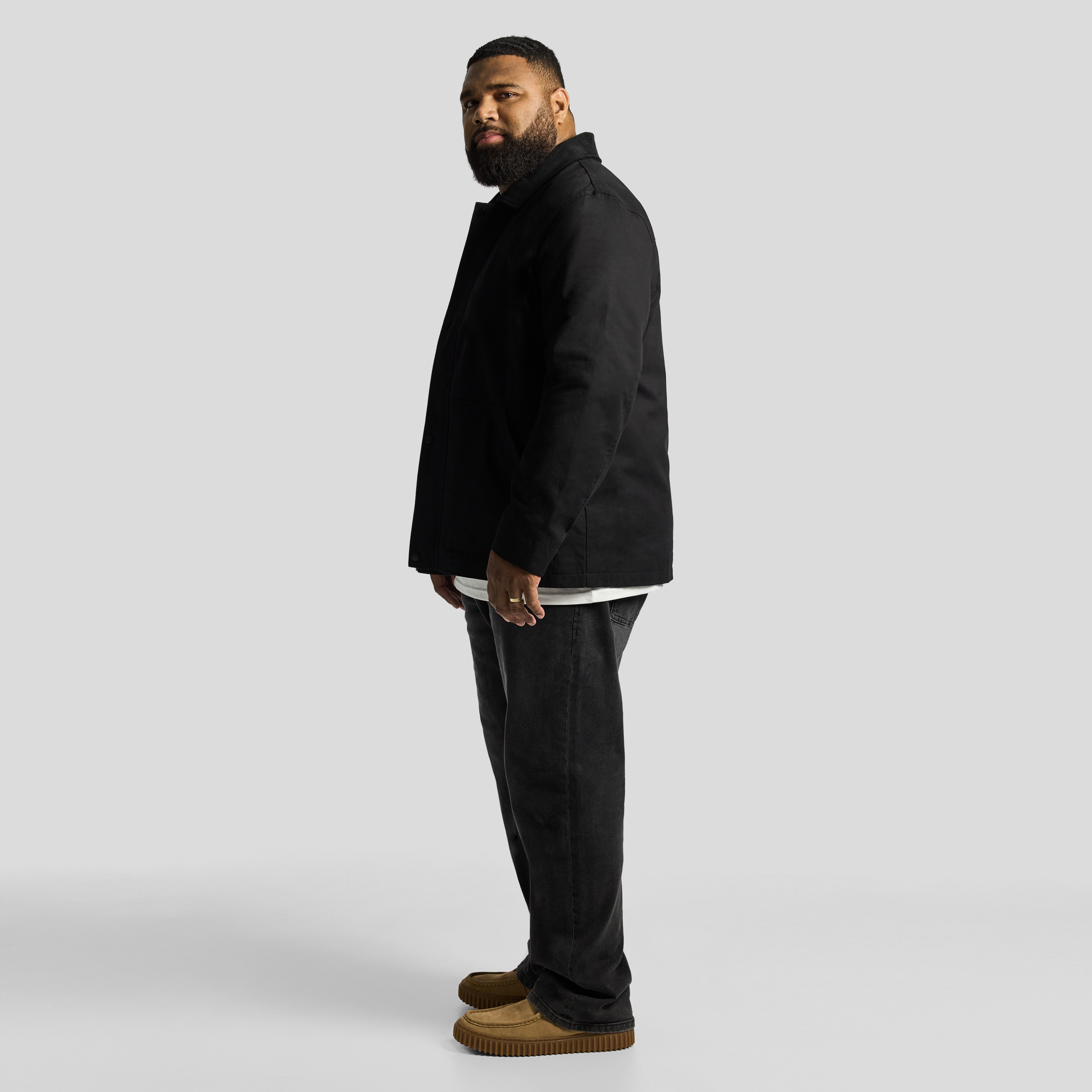 Black Outlander Worker Jacket